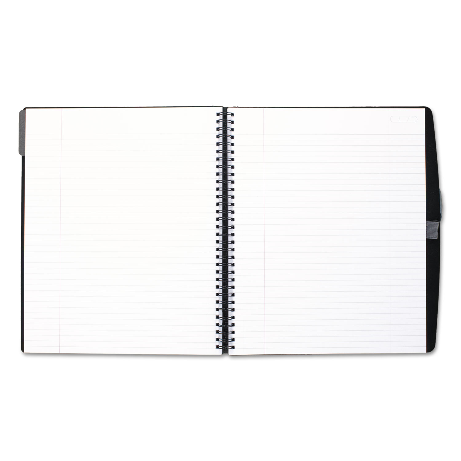 Accents Business Notebook, Legal Rule, 11 x 8 7/8, Silver Cover, 100 Sheets