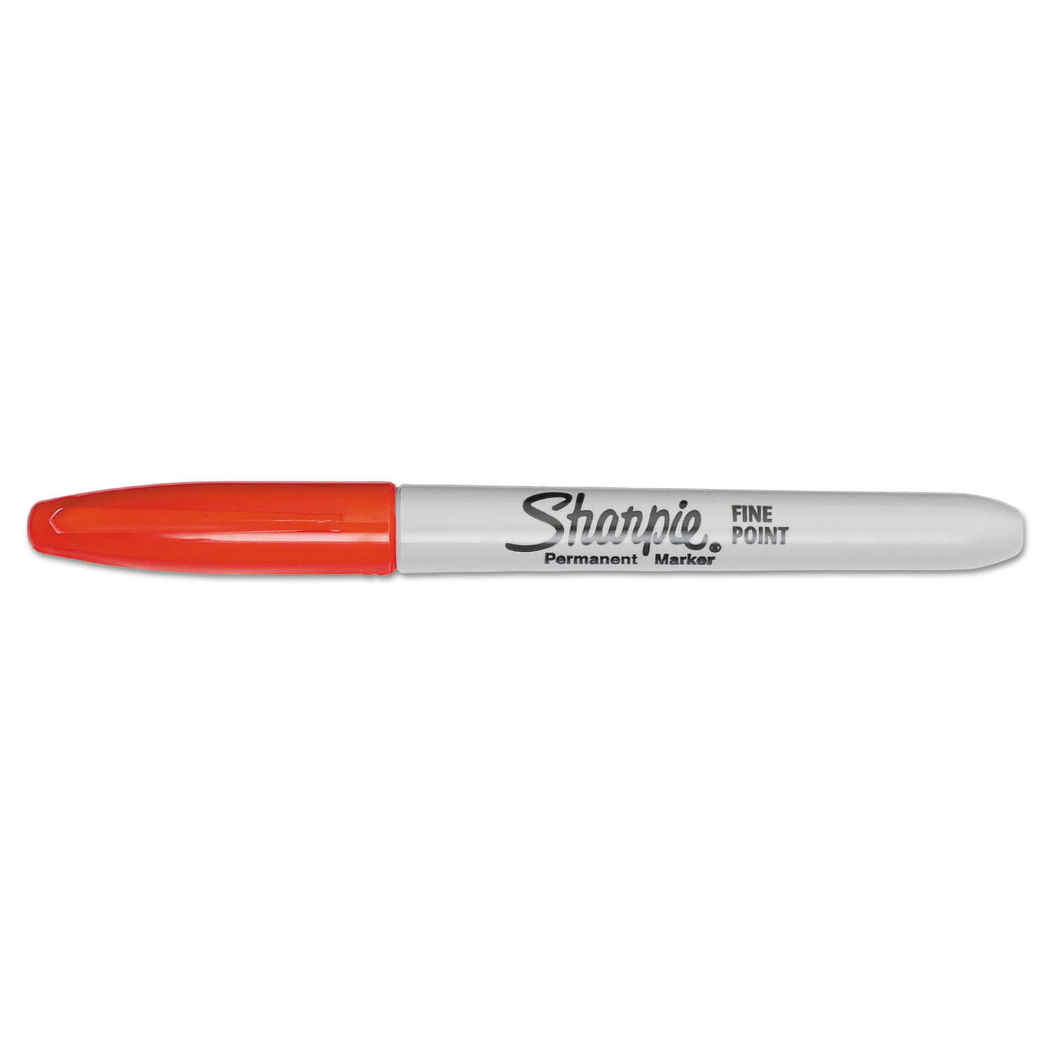 Fine Point Permanent Marker, Red, 36/Pack