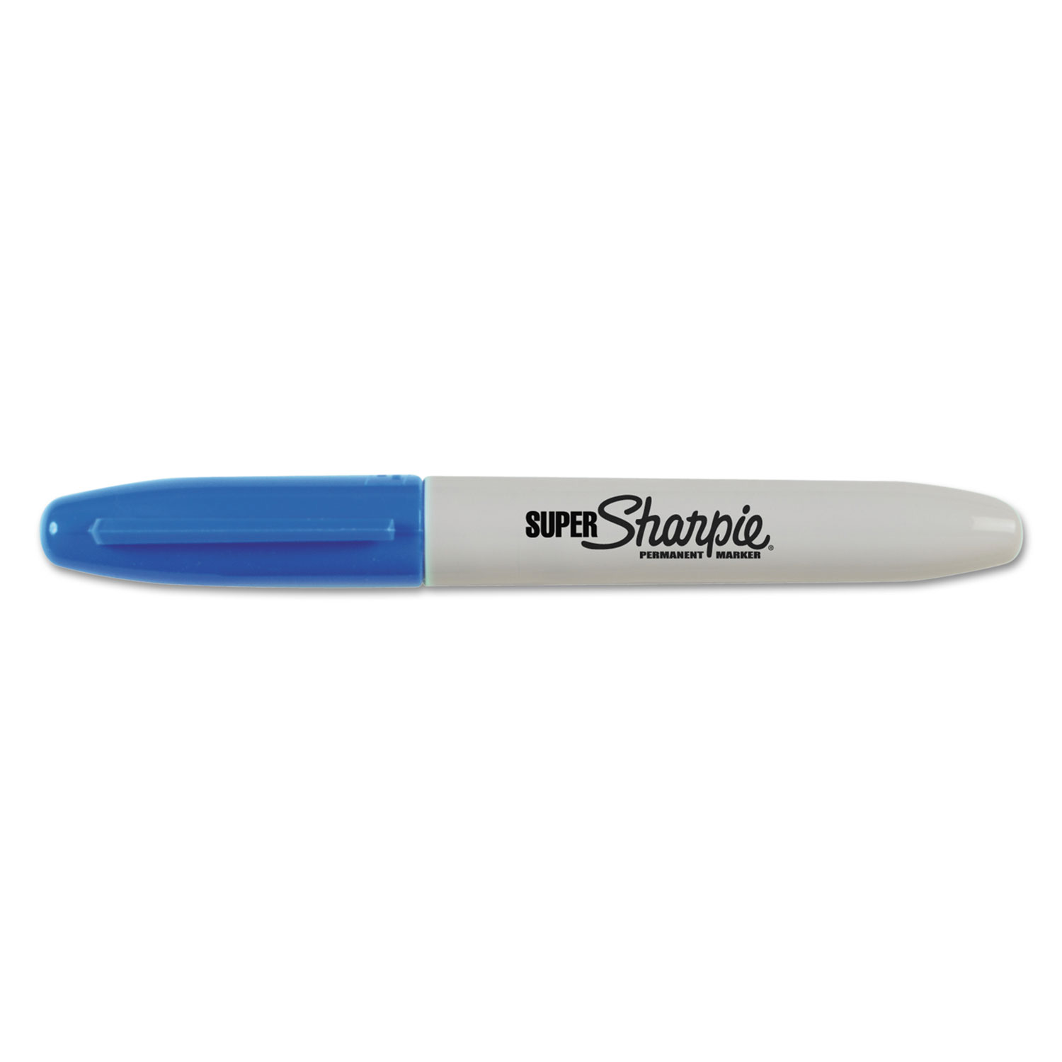 Super Permanent Markers, Fine Point, Blue, Dozen