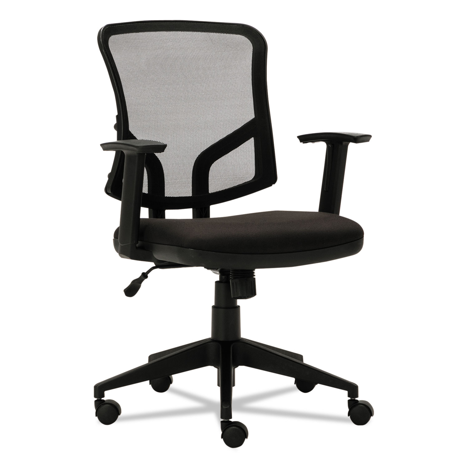  Alera ALETE4817 Everyday Task Office Chair, Supports up to 275 lbs., Black Seat/Black Back, Black Base (ALETE4817) 