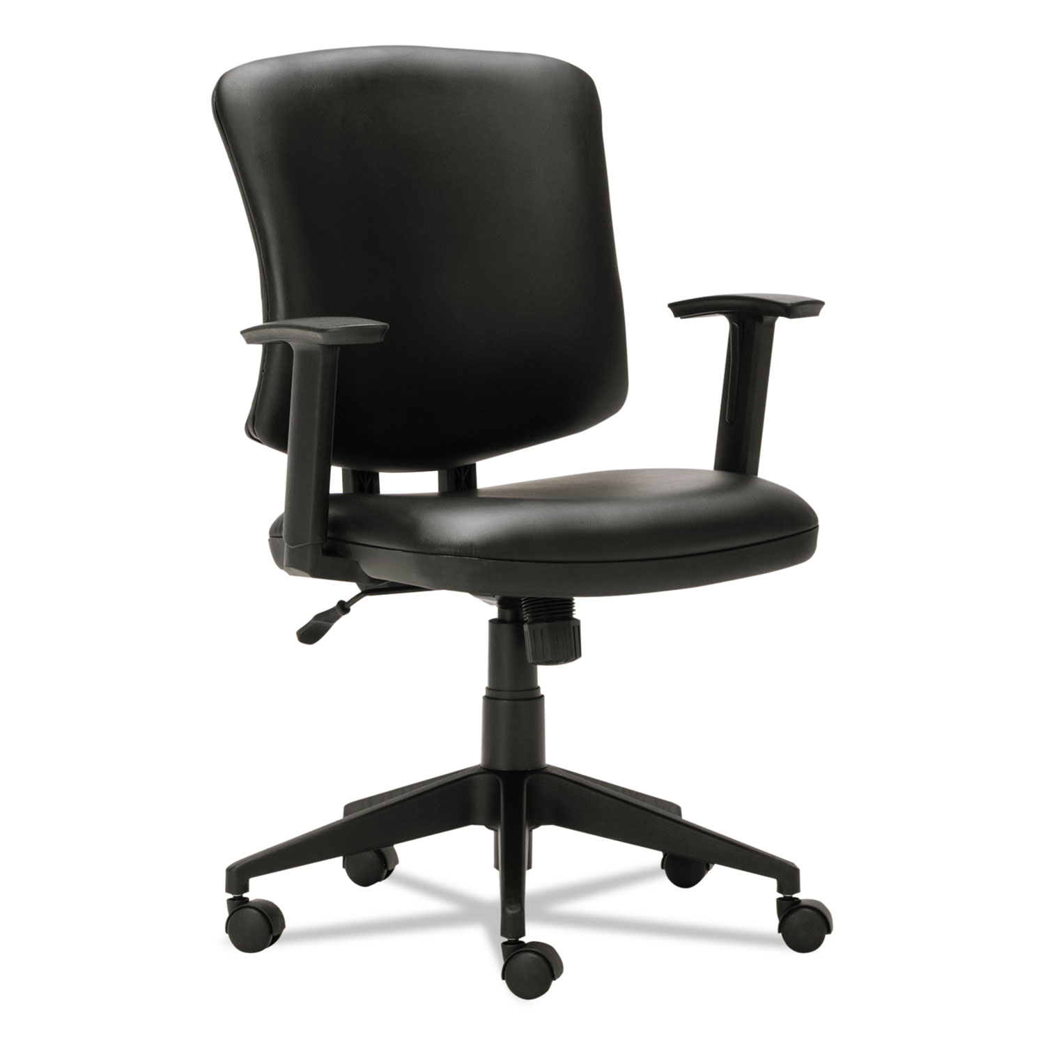  Alera ALETE4819 Everyday Task Office Chair, Supports up to 275 lbs., Black Seat/Black Back, Black Base (ALETE4819) 