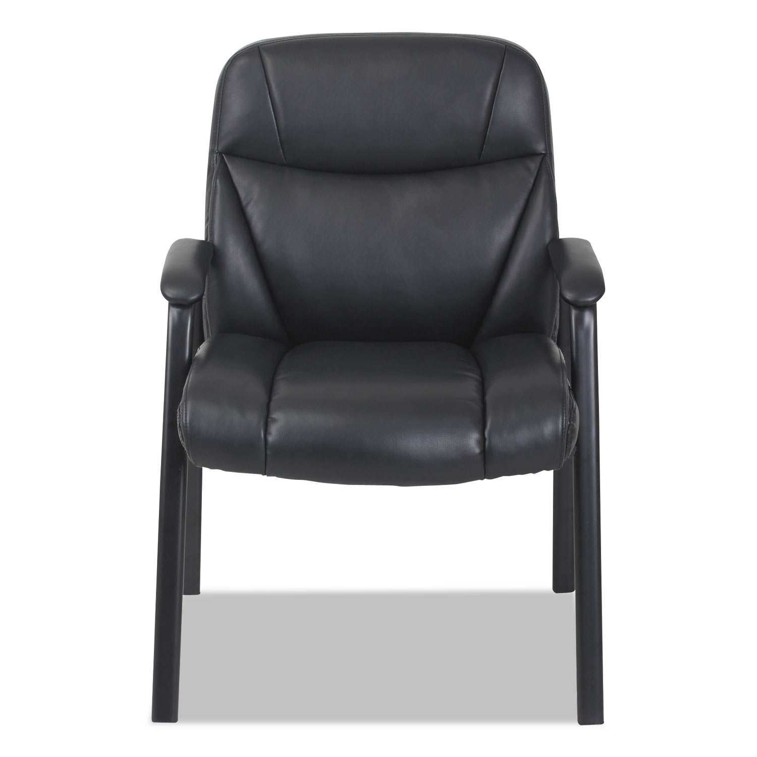 Leather Guest Chair, Black