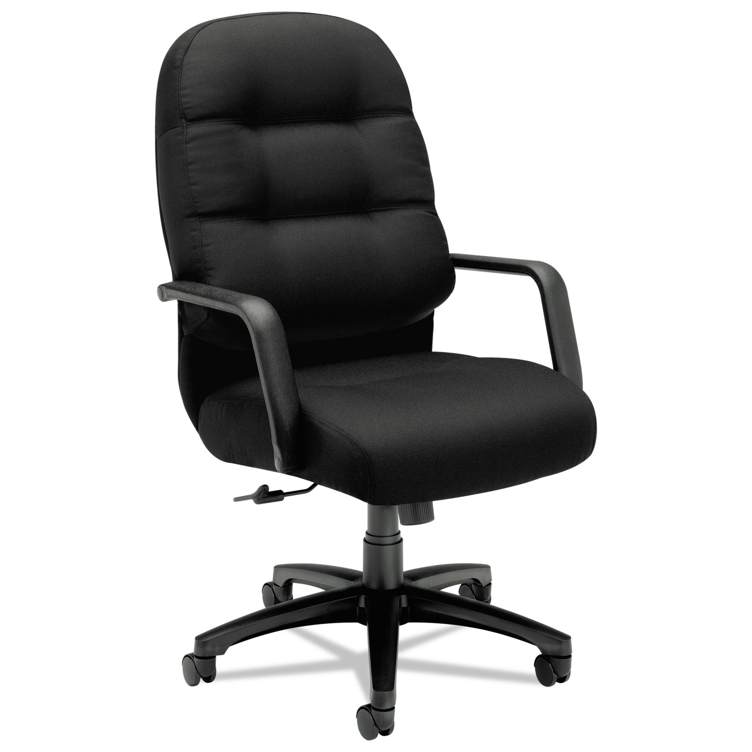  HON H2091.H.CU10.T Pillow-Soft 2090 Series Executive High-Back Swivel/Tilt Chair, Supports up to 300 lbs., Black Seat/Black Back, Black Base (HON2091CU10T) 