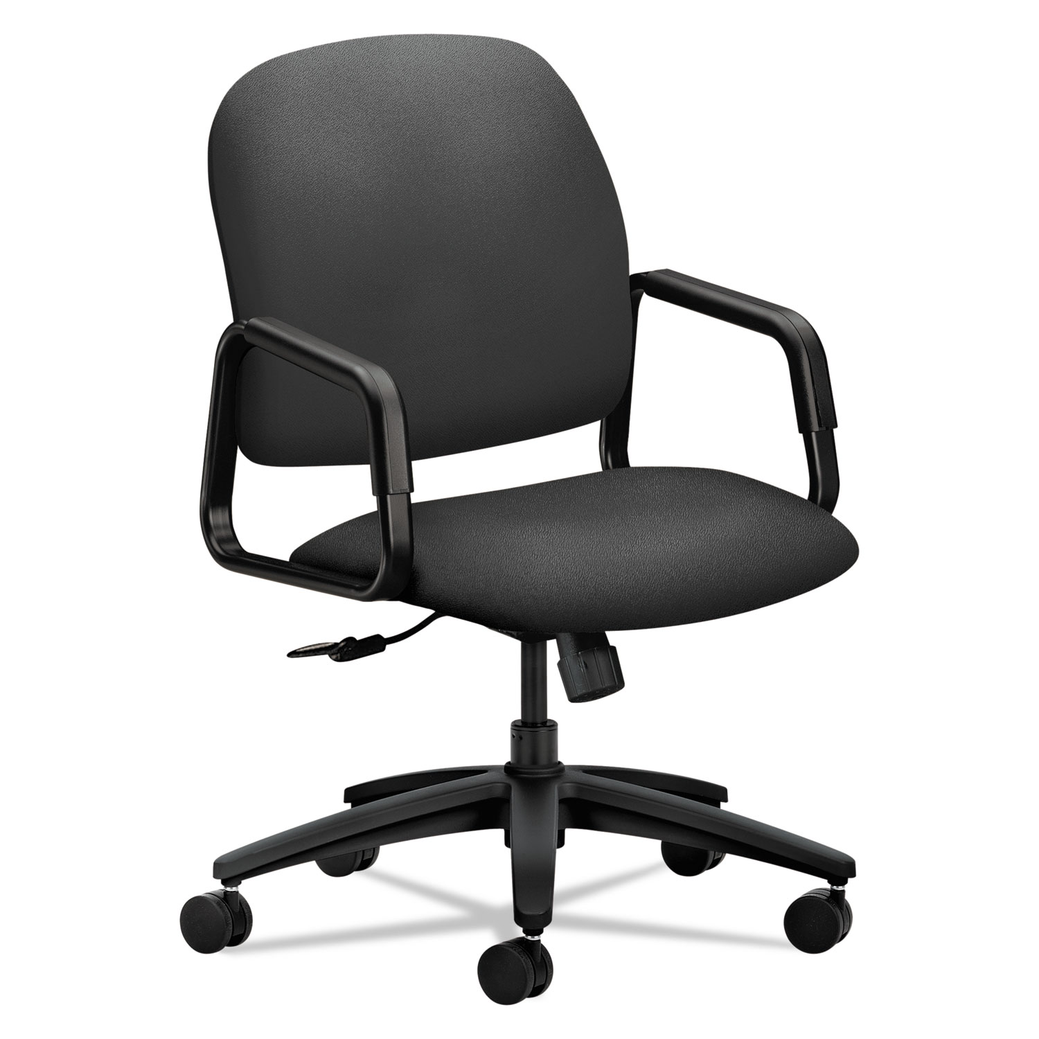  HON H4001.H.CU19.T Solutions Seating 4000 Series Executive High-Back Chair, Supports up to 250 lbs., Iron Ore Seat, Iron Ore Back, Black Base (HON4001CU19T) 