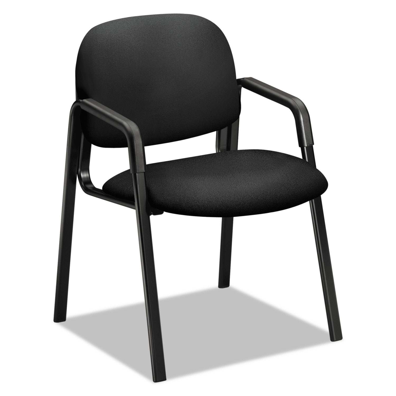  HON H4003.CU10.T Solutions Seating 4000 Series Leg Base Guest Chair, 23.5 x 24.5 x 32, Black Seat, Black Back, Black Base (HON4003CU10T) 