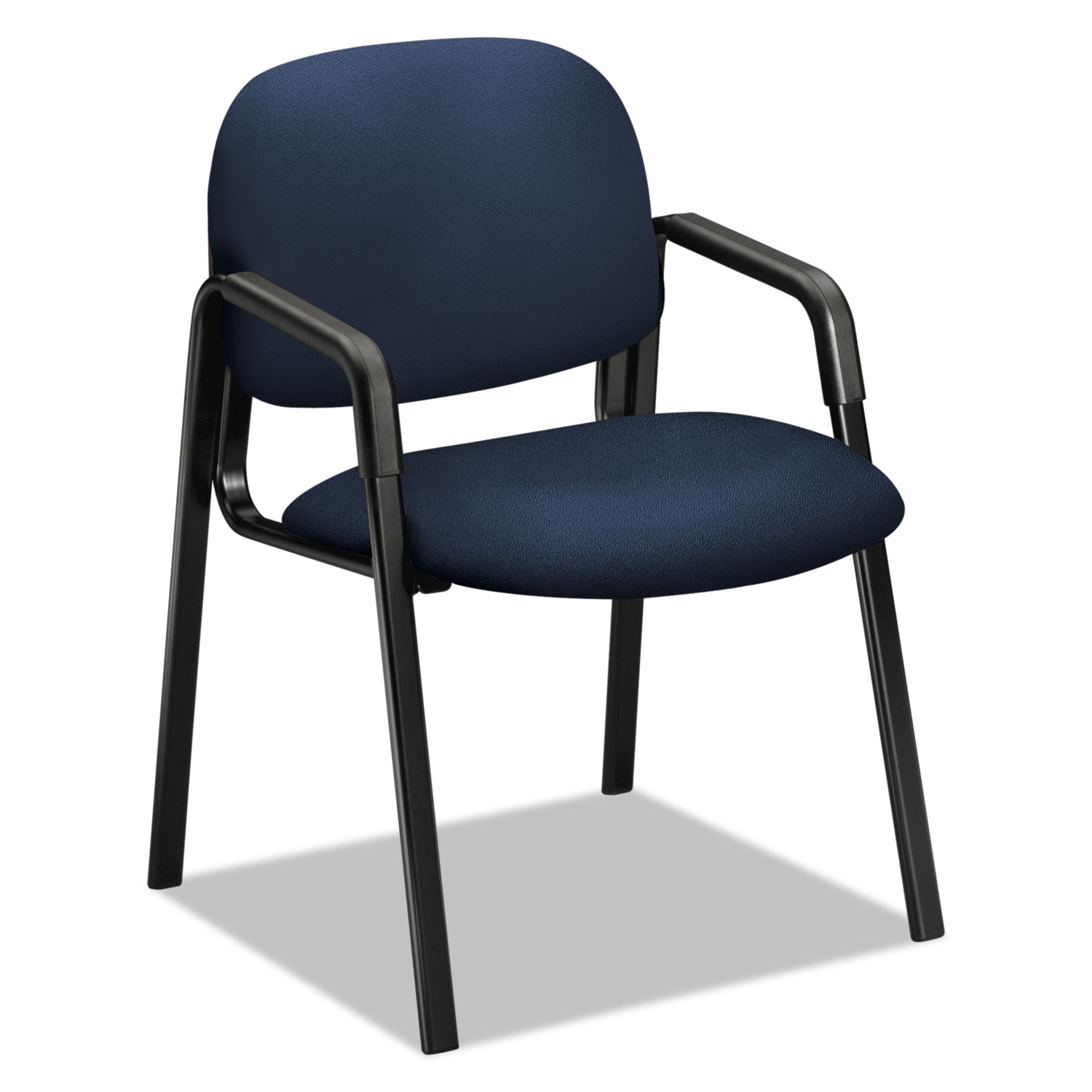  HON H4003.CU98.T Solutions Seating 4000 Series Leg Base Guest Chair, 23.5 x 24.5 x 32, Navy Seat, Navy Back, Black Base (HON4003CU98T) 