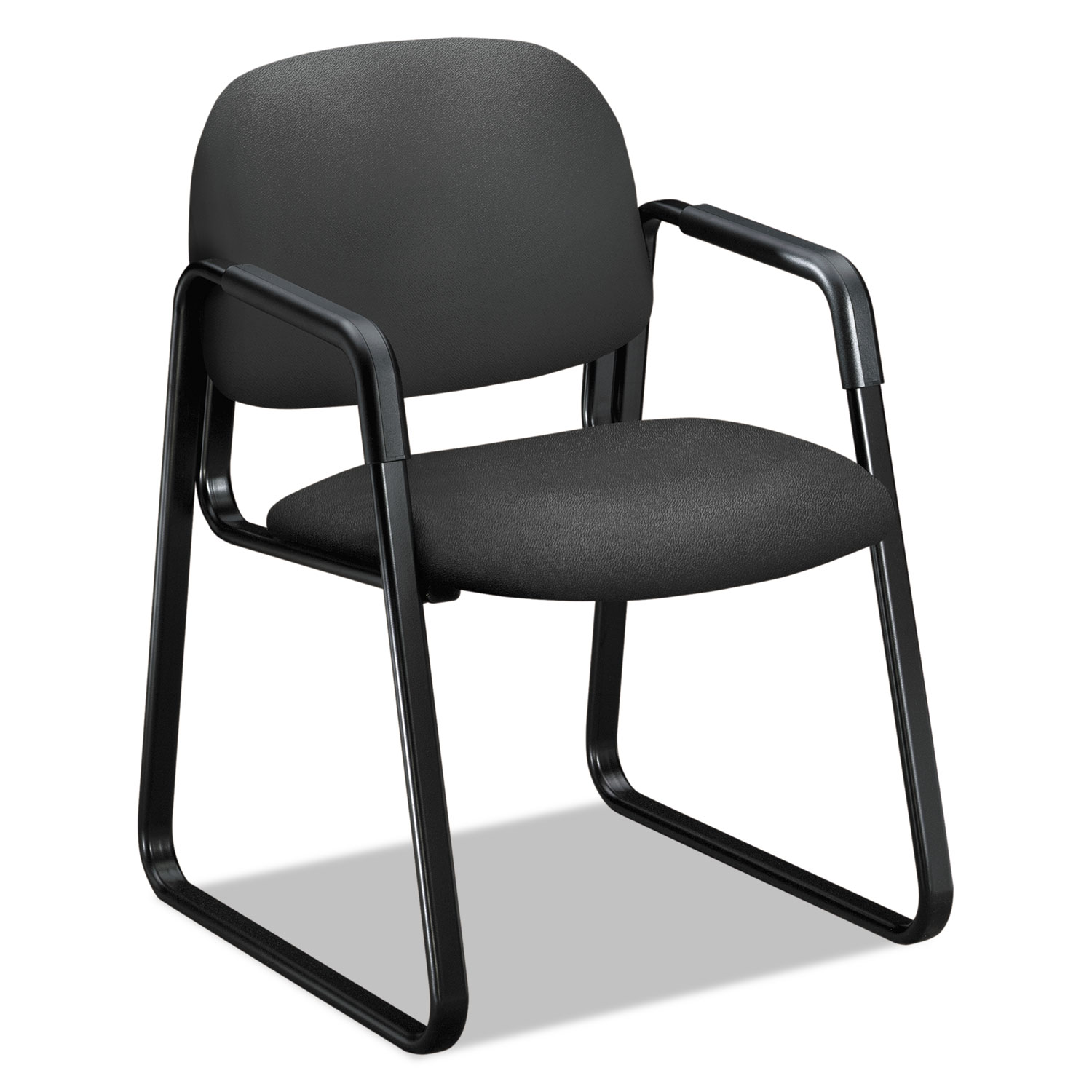  HON H4008.CU19.T Solutions Seating 4000 Series Sled Base Guest Chair, 23.5 x 26 x 33, Iron Ore Seat, Iron Ore Back, Black Base (HON4008CU19T) 