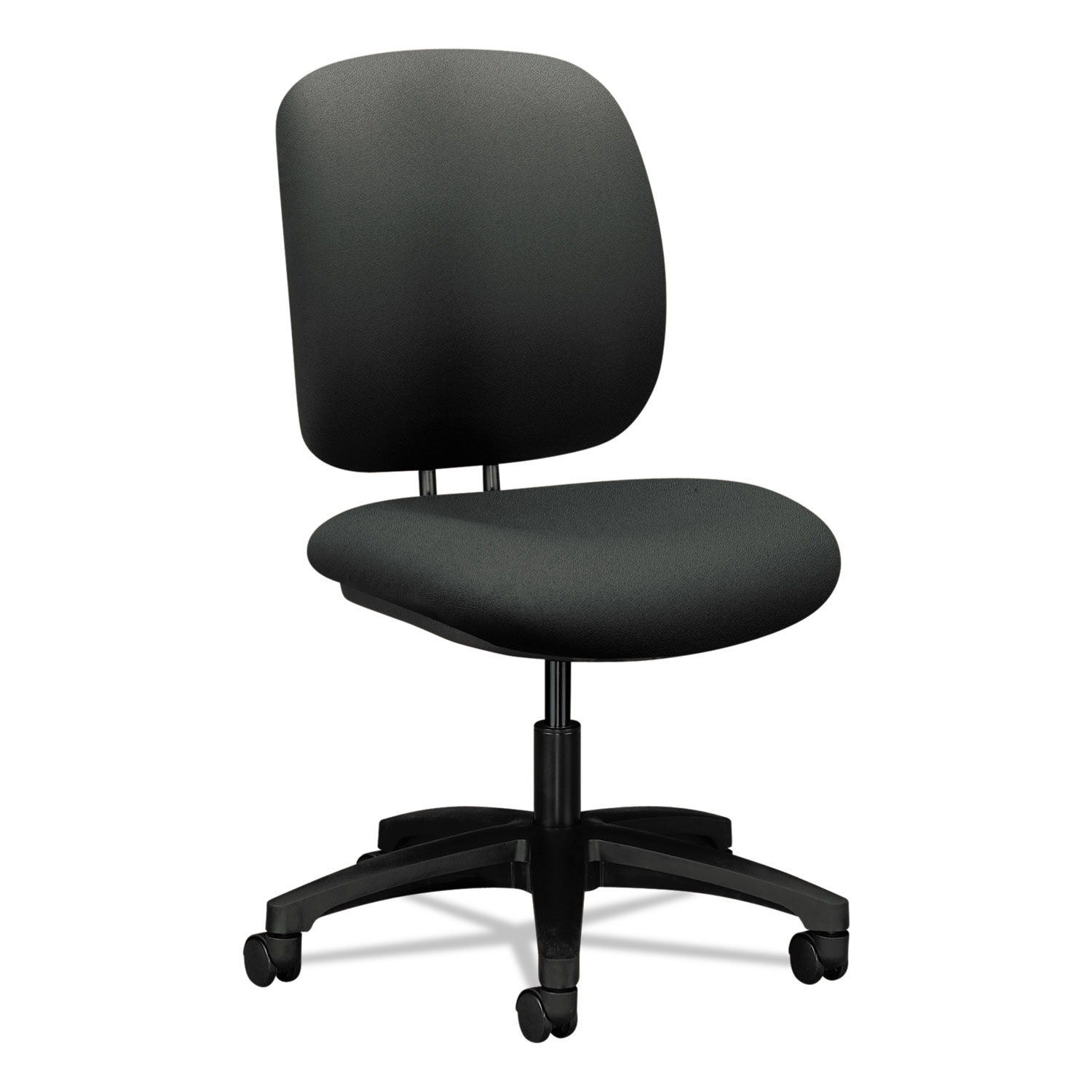  HON H5901.H.CU19.T ComforTask Task Swivel Chair, Supports up to 300 lbs., Iron Ore Seat, Iron Ore Back, Black Base (HON5901CU19T) 