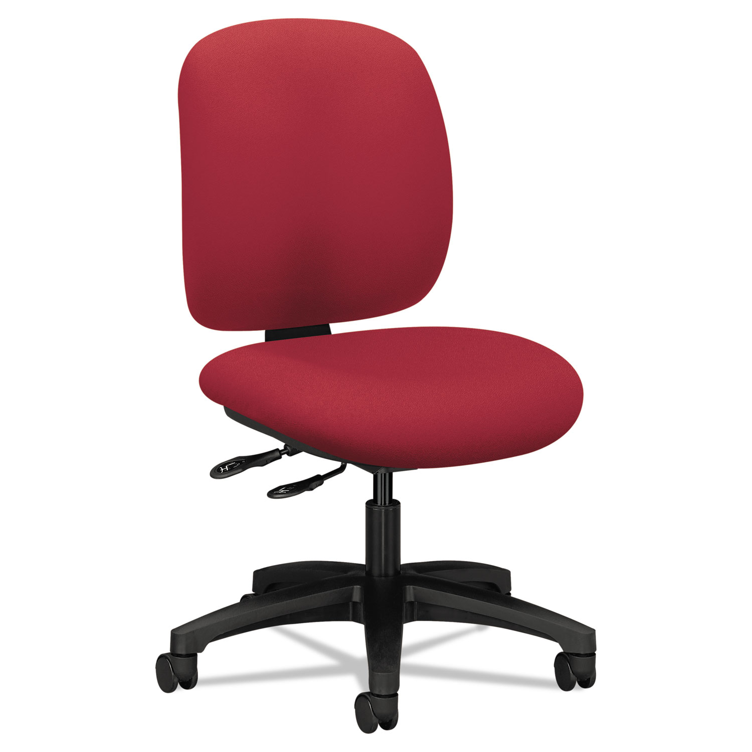 ComforTask Multi-Task Chair, Supports up to 300 lbs., Marsala Seat, Marsala Back, Black Base