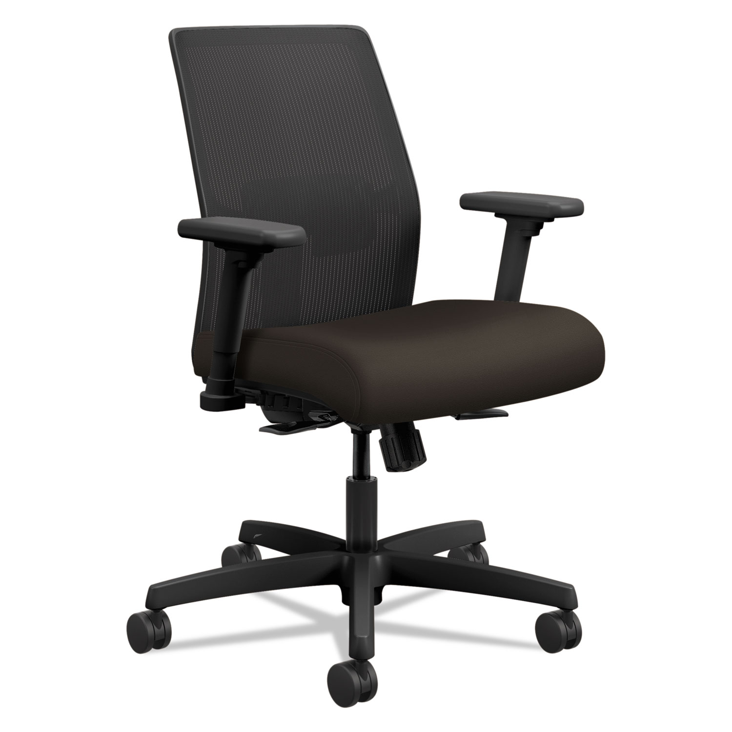  HON HONI2L1AMLC49TK Ignition 2.0 4-Way Stretch Low-Back Mesh Task Chair, Supports up to 300 lbs., Espresso Seat, Black Back/Base (HONI2L1AMLC49TK) 