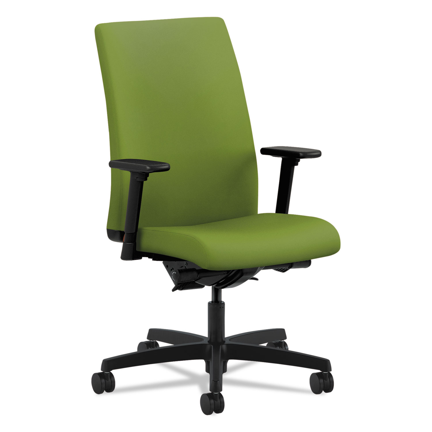  HON HIWM3.A.H.U.CU84.T.SB Ignition Series Mid-Back Work Chair, Supports up to 300 lbs., Pear Seat/Pear Back, Black Base (HONIW104CU84) 