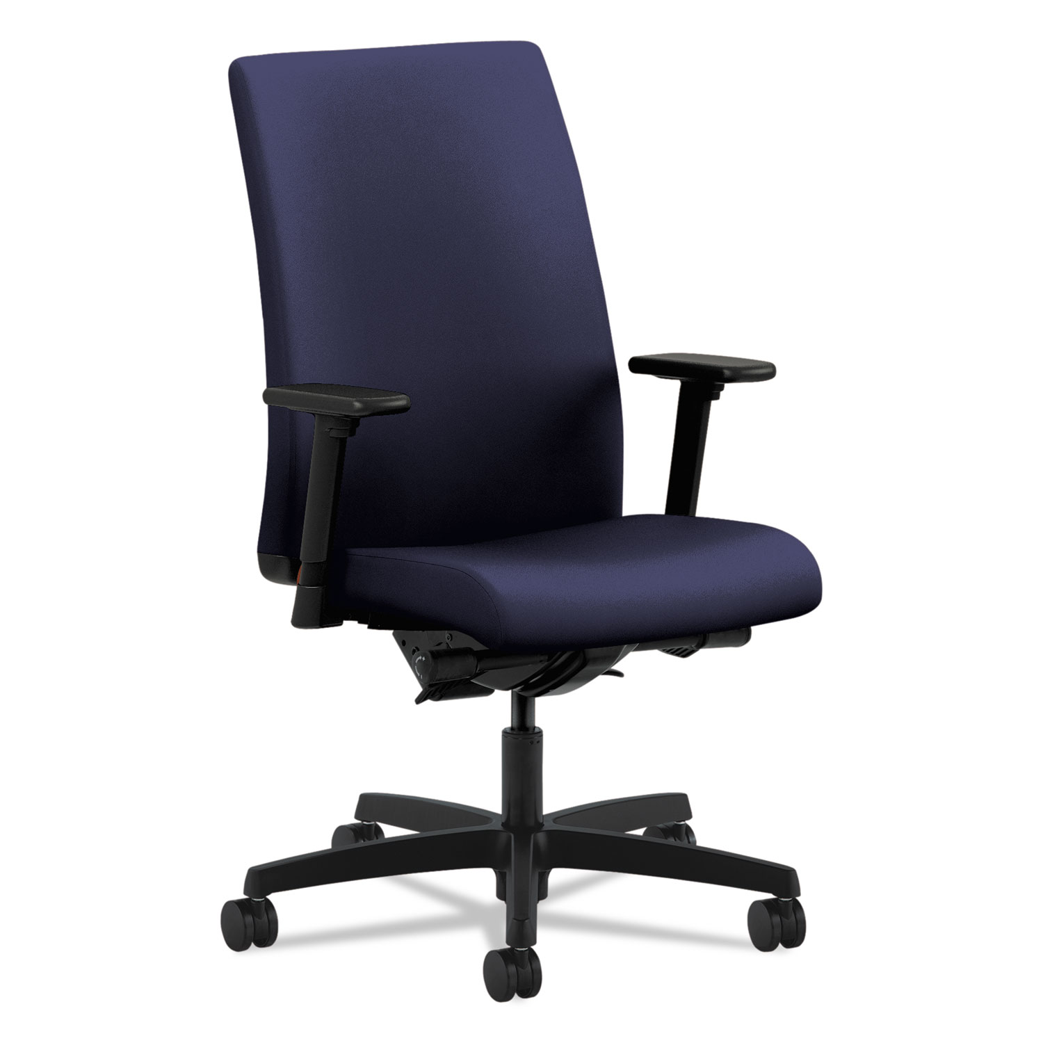  HON HIWM3.A.H.U.CU98.T.SB Ignition Series Mid-Back Work Chair, Supports up to 300 lbs., Navy Seat/Navy Back, Black Base (HONIW104CU98) 
