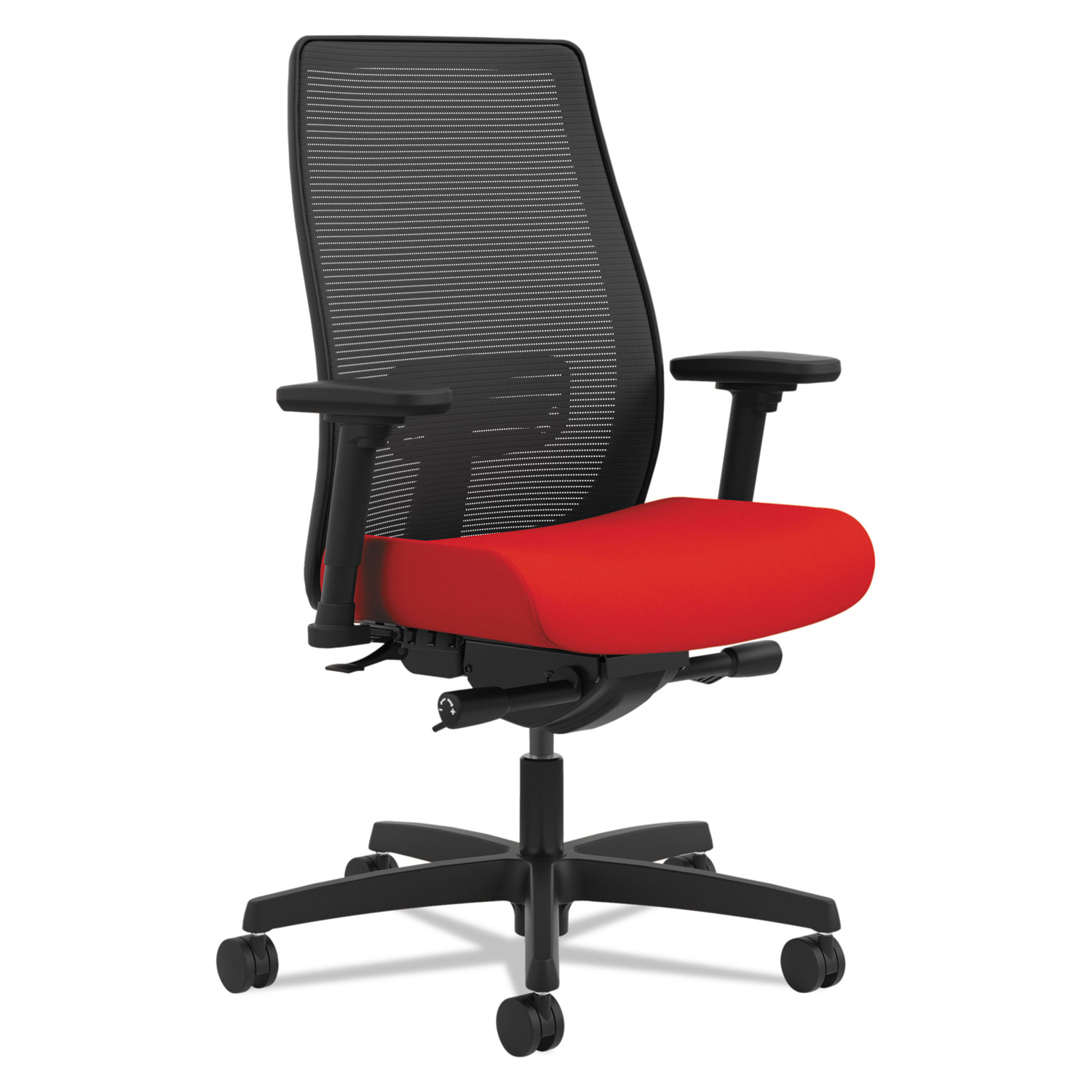 Endorse Mesh Mid-Back Work Chair, Ruby