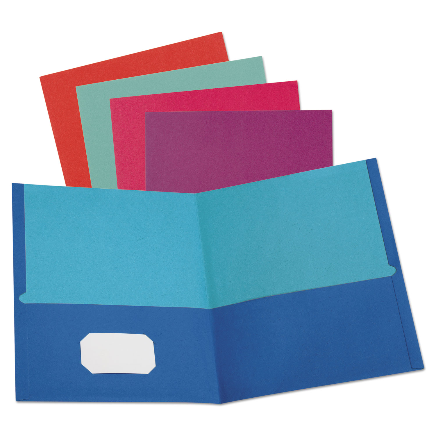 Twisted Twin Textured Pocket Folders, Letter, Assorted, 10/PK, 20 PK/CT