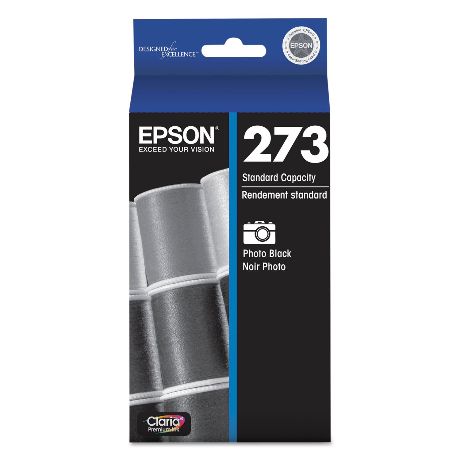  Epson T273120-S T273120S (273) Claria Ink, 210 Page-Yield, Photo Black (EPST273120S) 