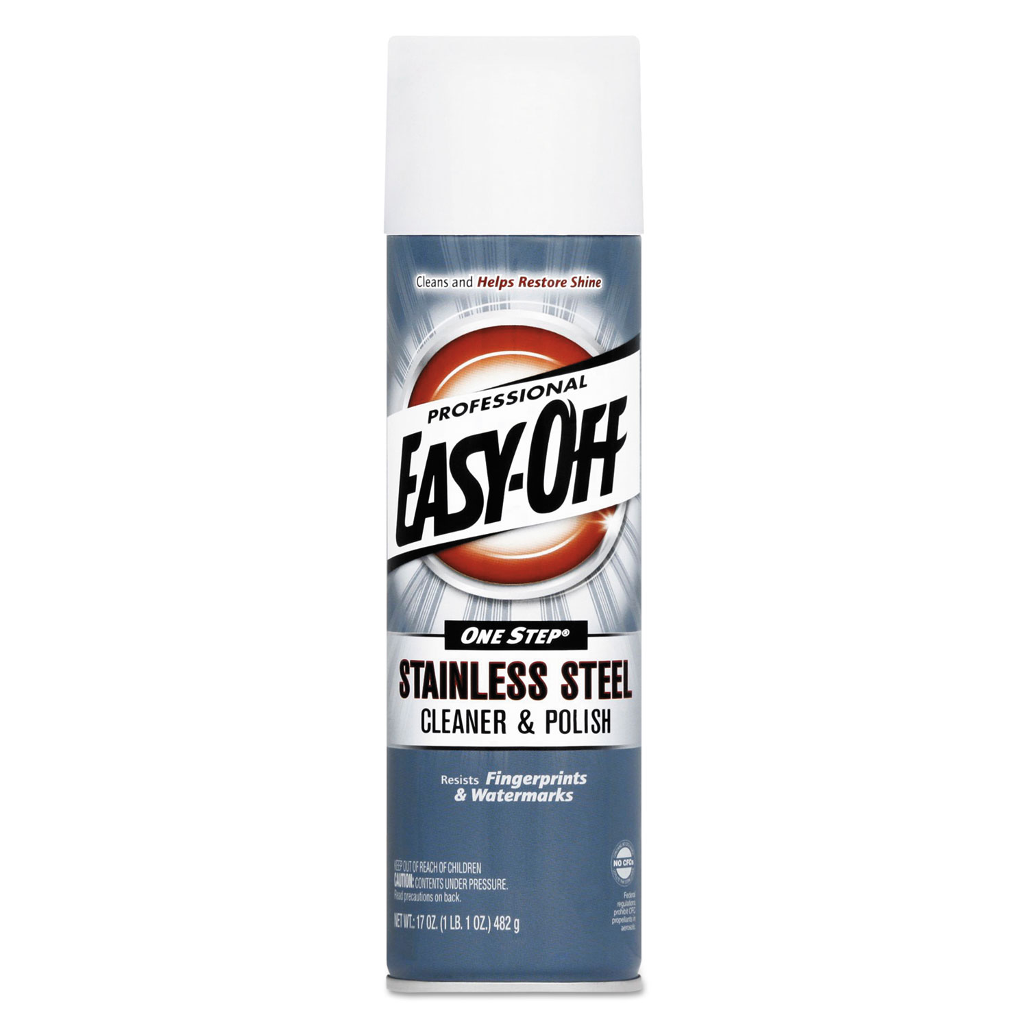  Professional EASY-OFF 62338-76461 Stainless Steel Cleaner and Polish, Liquid, 17 oz. Aerosol Can, 6/Carton (RAC76461CT) 