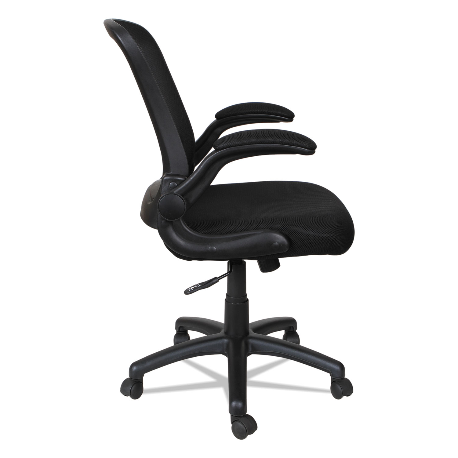  Alera ALEEBE4217 Alera EB-E Series Swivel/Tilt Mid-Back Mesh Chair, Supports up to 275 lbs., Black Seat/Black Back, Black Base (ALEEBE4217) 