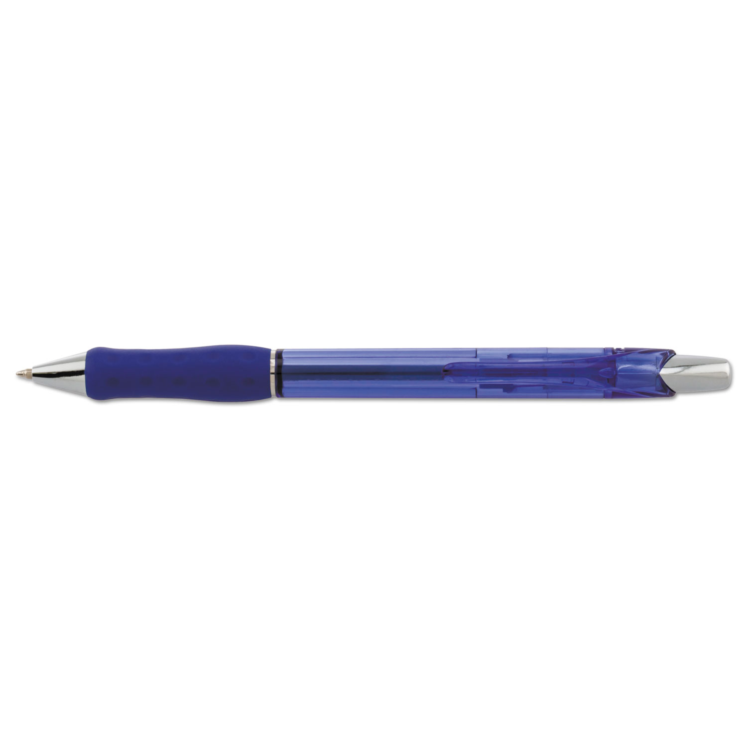 R.S.V.P. Super RT Retractable Ballpoint Pen, 0.7 mm, Blue Barrel/Ink, 1 Dozen