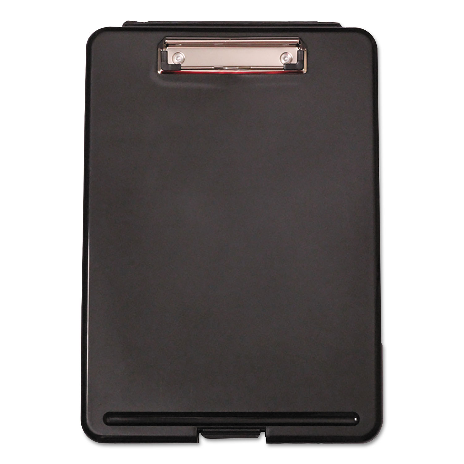 Storage Clipboard, 1/2 Capacity, 8 1/2 x 11, 1 Compartment, Black