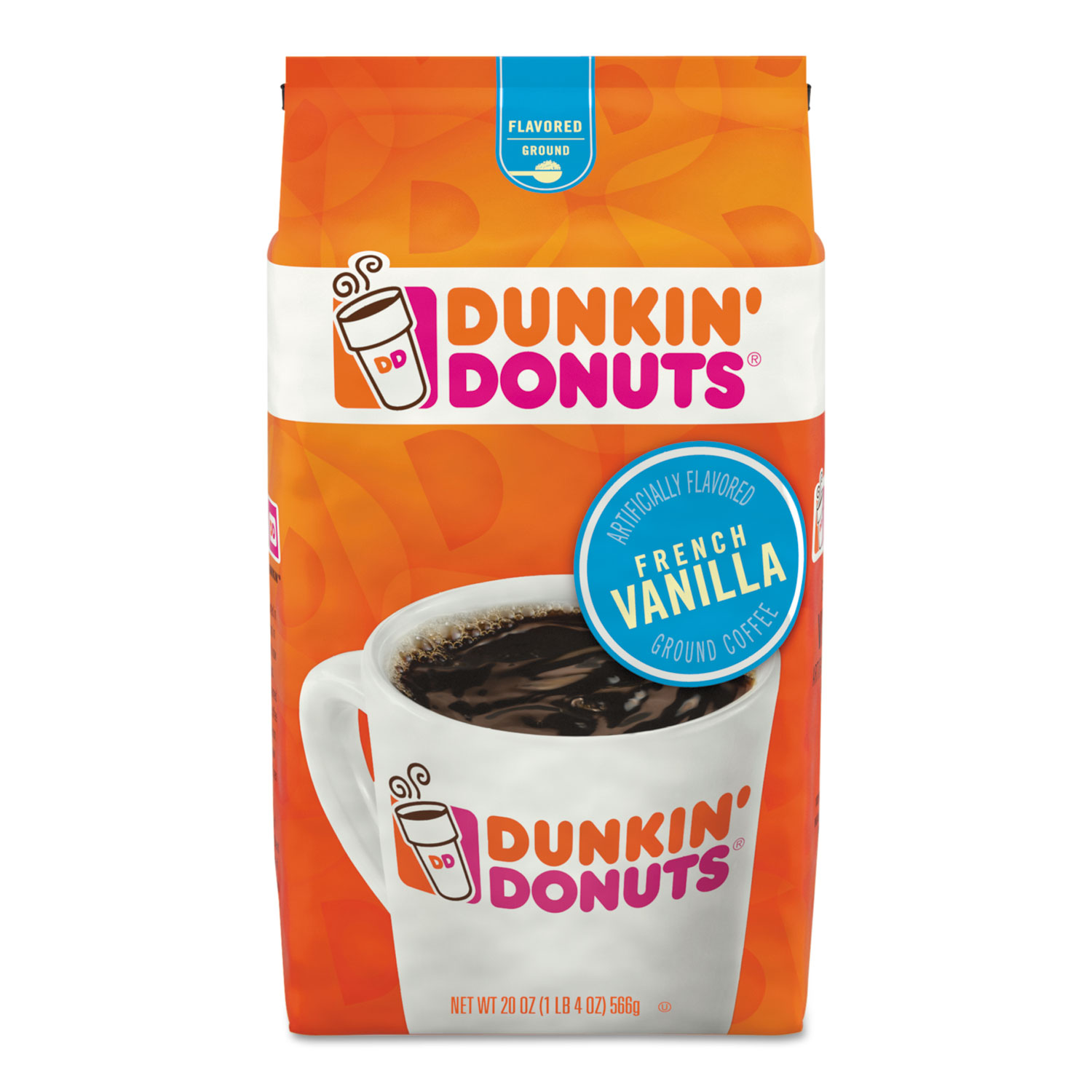  Dunkin Donuts SMU00680 Original Blend Coffee, Dunkin French Vanilla, 20 oz (FOL00680) 