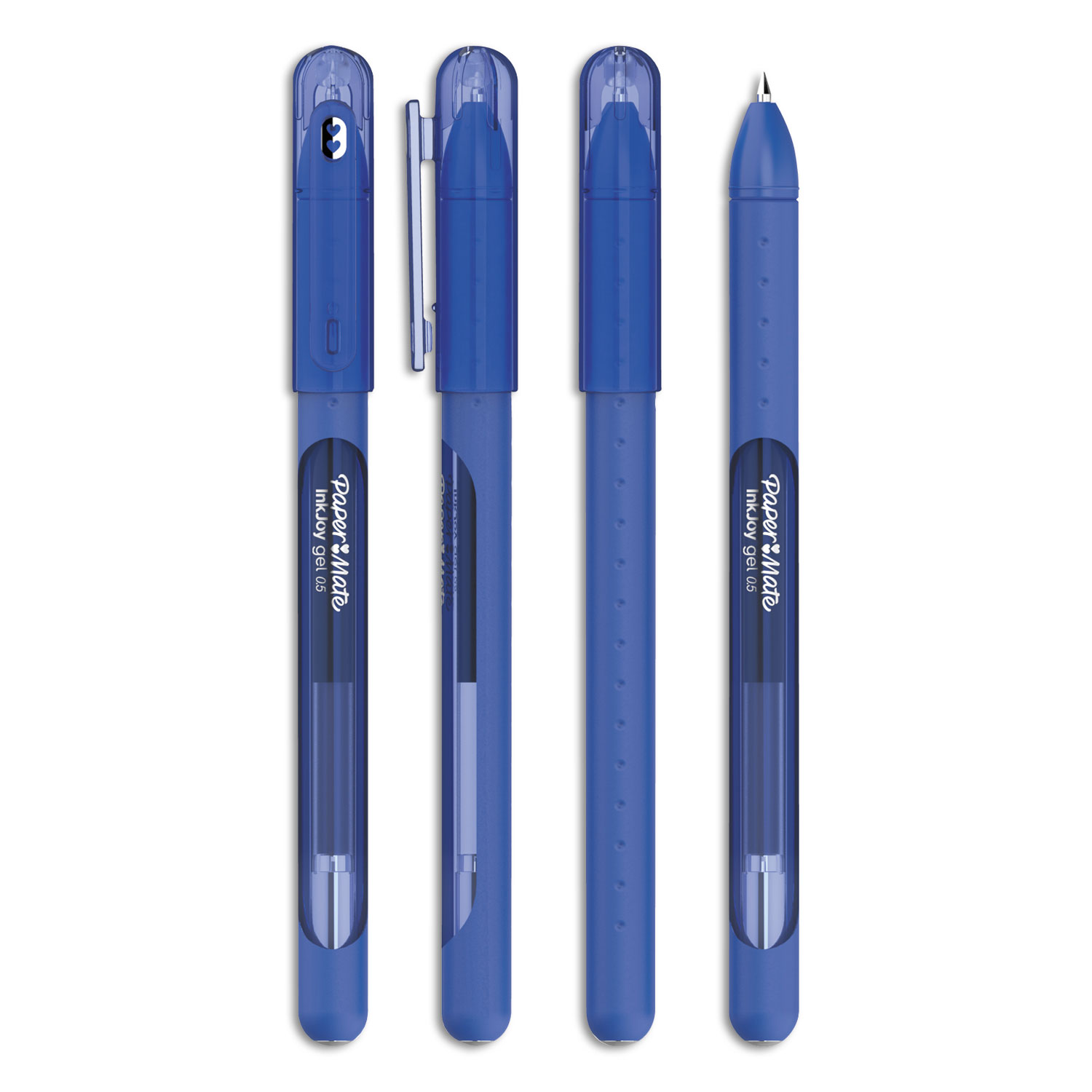  Paper Mate 2023006 InkJoy Stick Gel Pen, Medium 0.7mm, Blue Ink/Barrel, Dozen (PAP2023006) 