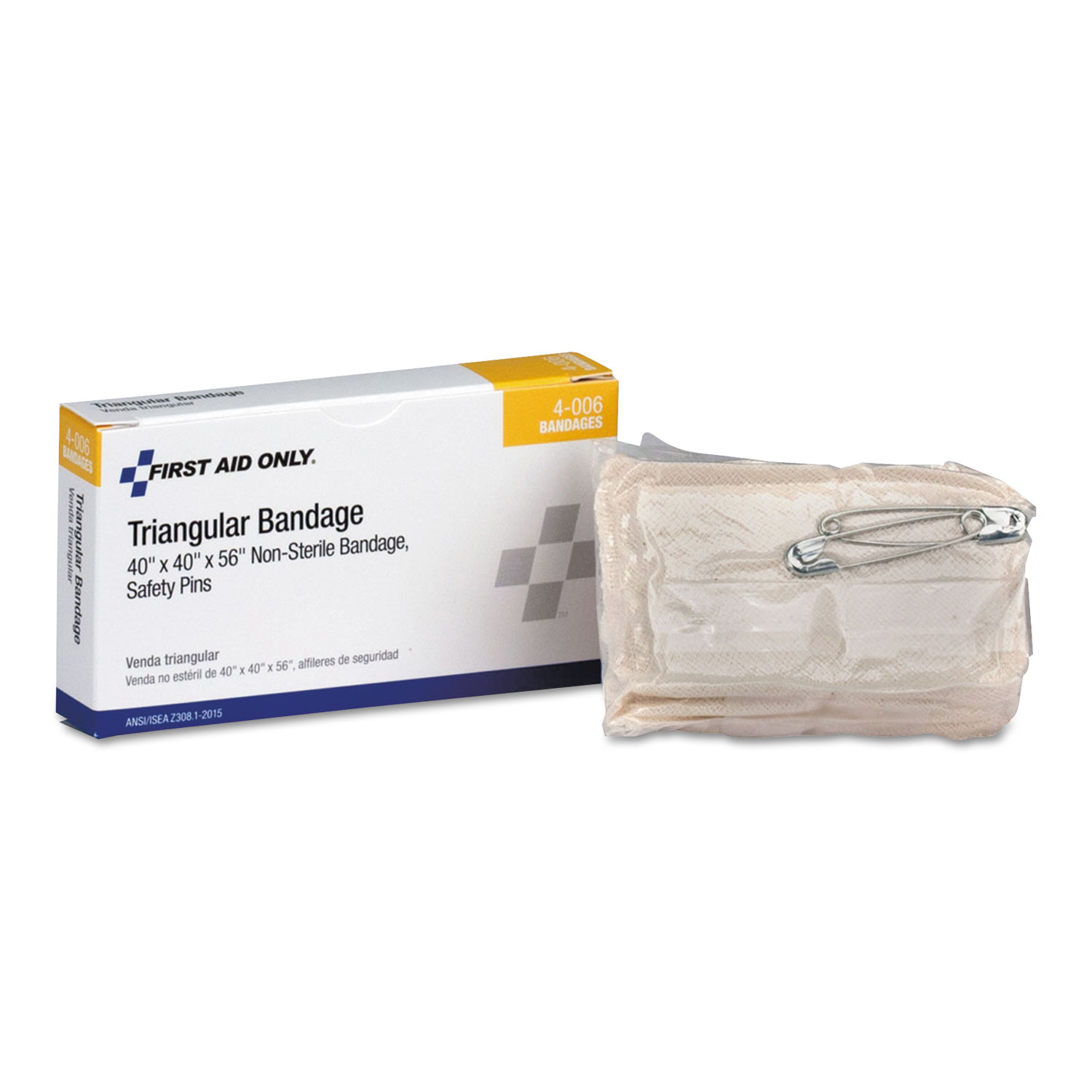First Aid Only™ 24 Unit ANSI Class A+ Refill, 40 x 40 x 56 Muslin Triangular Bandage