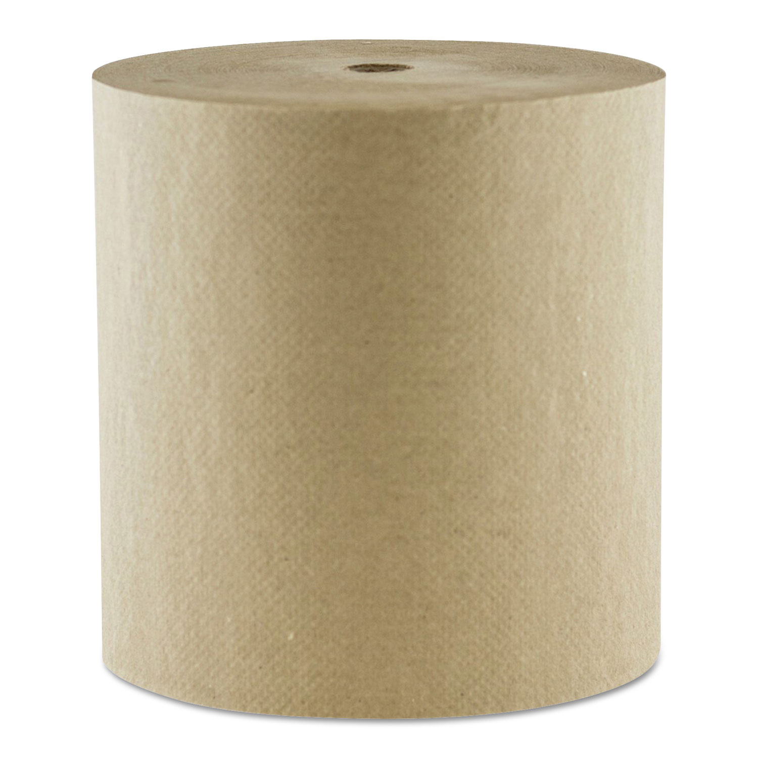 Mor-Soft Hardwound Roll Towels,1-Ply, 8 x 800 ft, Kraft, 6/Carton