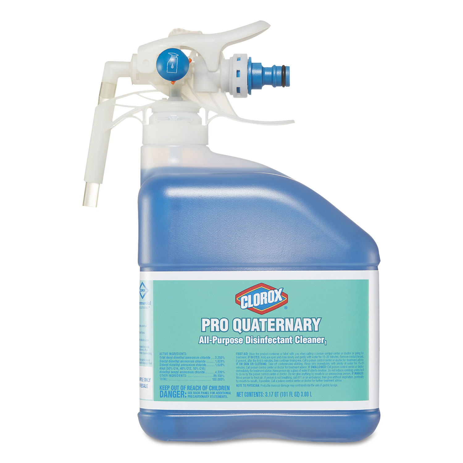  Clorox 31751 Pro Quaternary All-Purpose Disinfecting Cleaner, Liquid, 101 oz, 2/Carton (CLO31751) 
