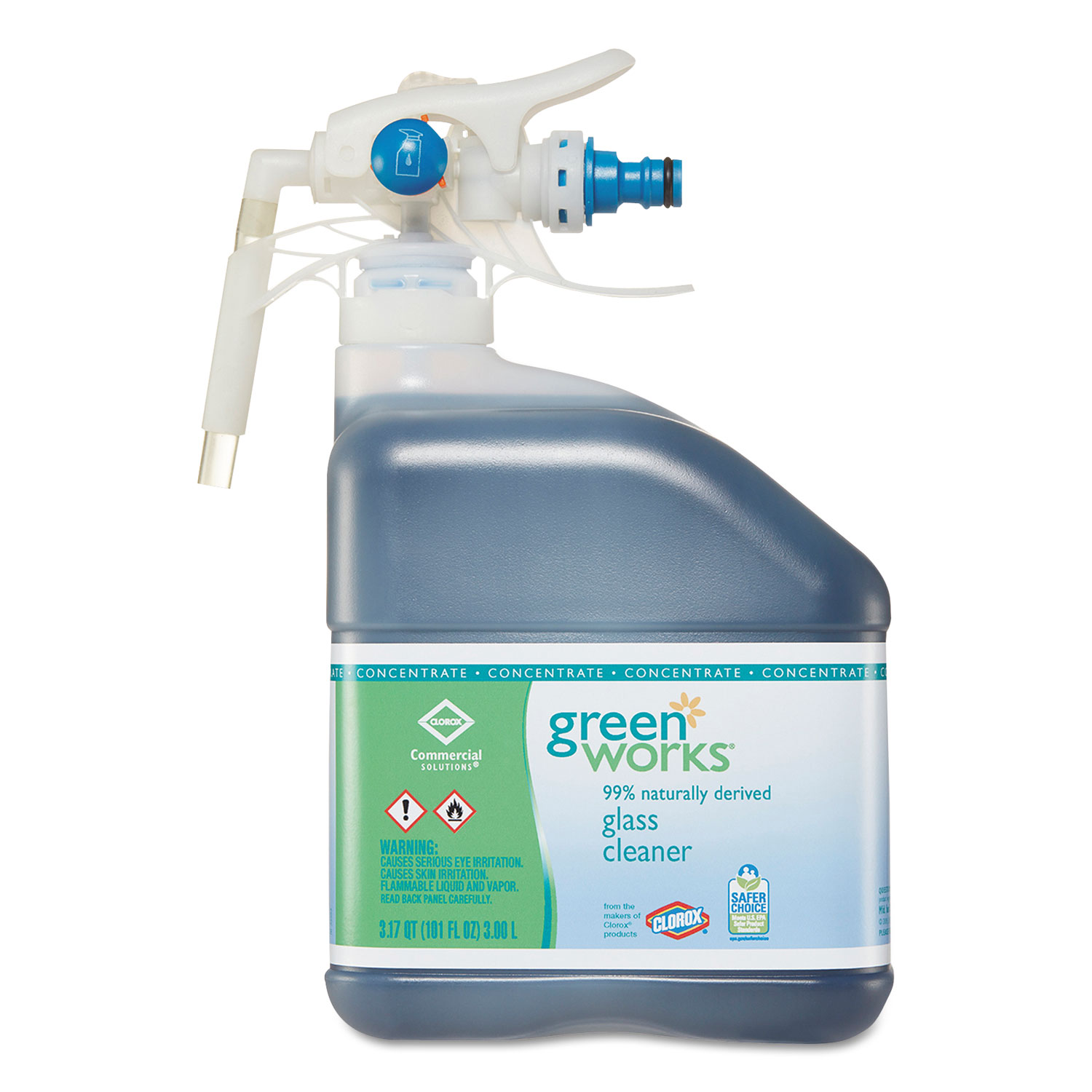  Green Works 31753 Glass Cleaner Concentrate, Original, 101 oz Bottle, 2/Carton (CLO31753) 