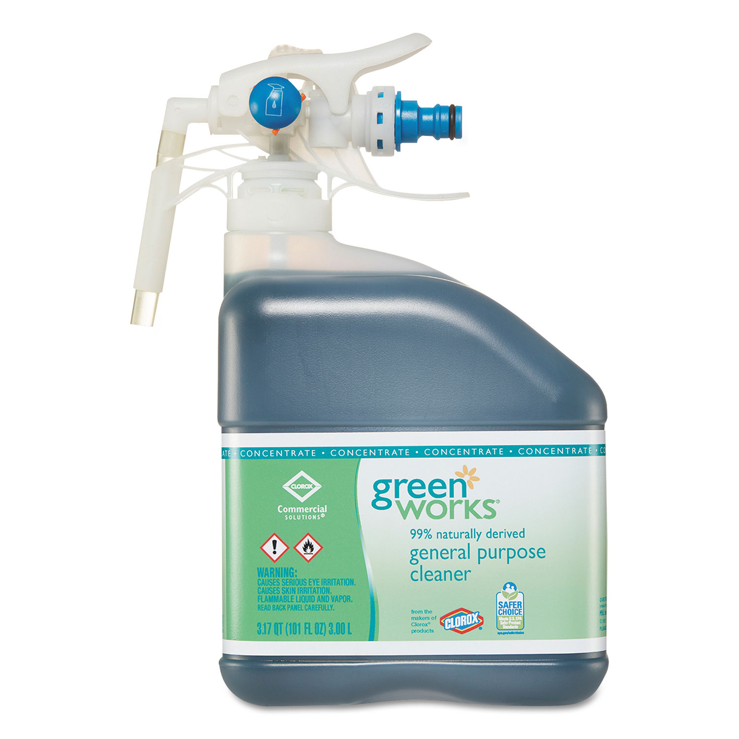  Green Works 31754 All-Purpose and Multi-Surface Cleaner, Original, 101 oz Bottle, 2/Carton (CLO31754) 