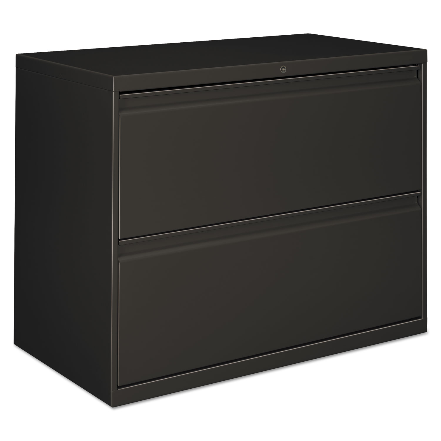 Two-Drawer Lateral File Cabinet, 36w x 18d x 28h, Charcoal