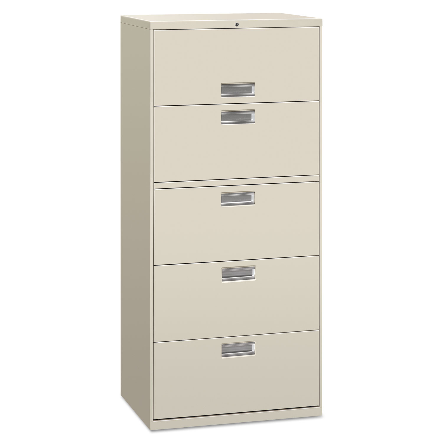 Lateral File, 3 Drawer, 30w x 19.25d x 40.88h, Light Gray