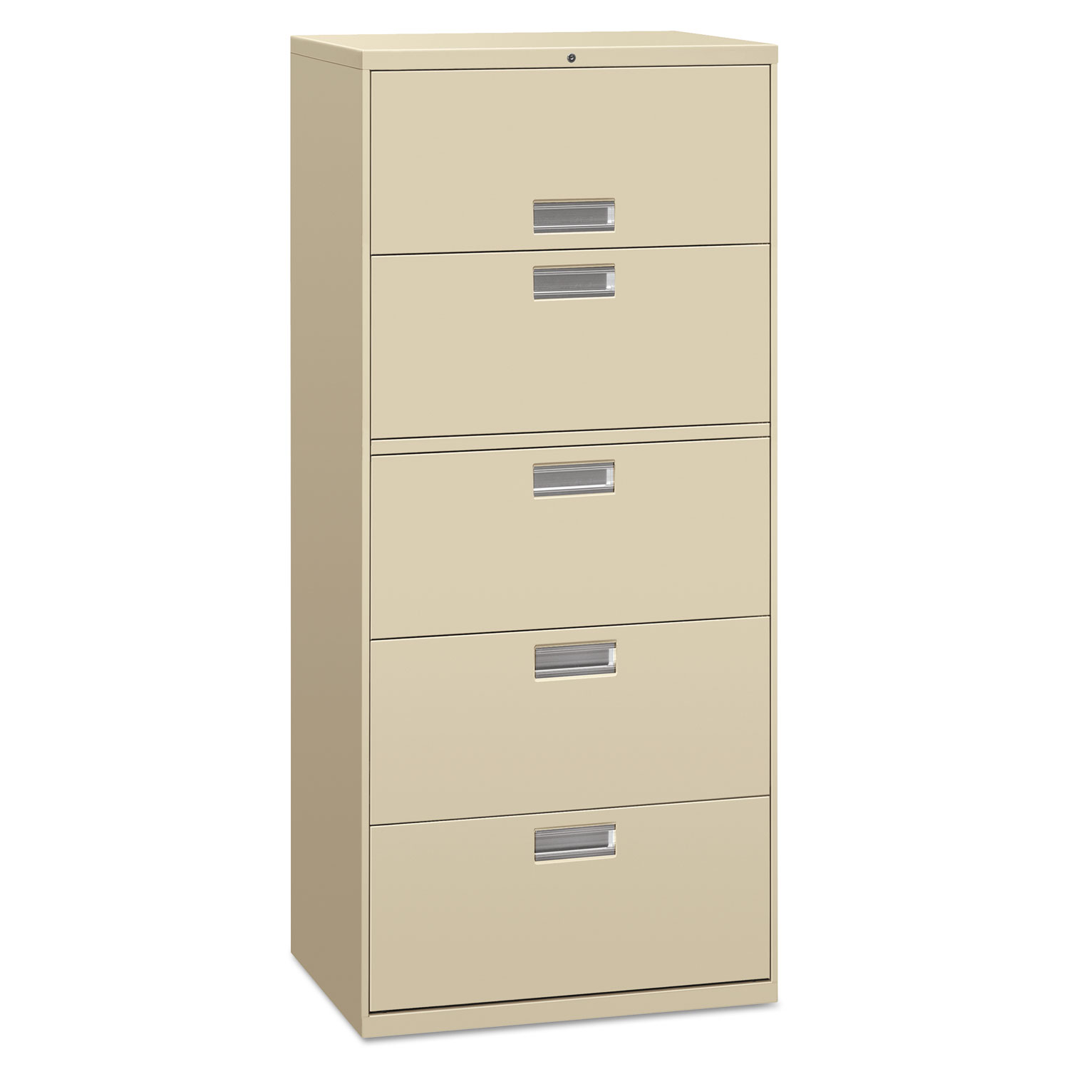 Lateral File, 3 Drawer, 30w x 19.25d x 40.88h, Putty