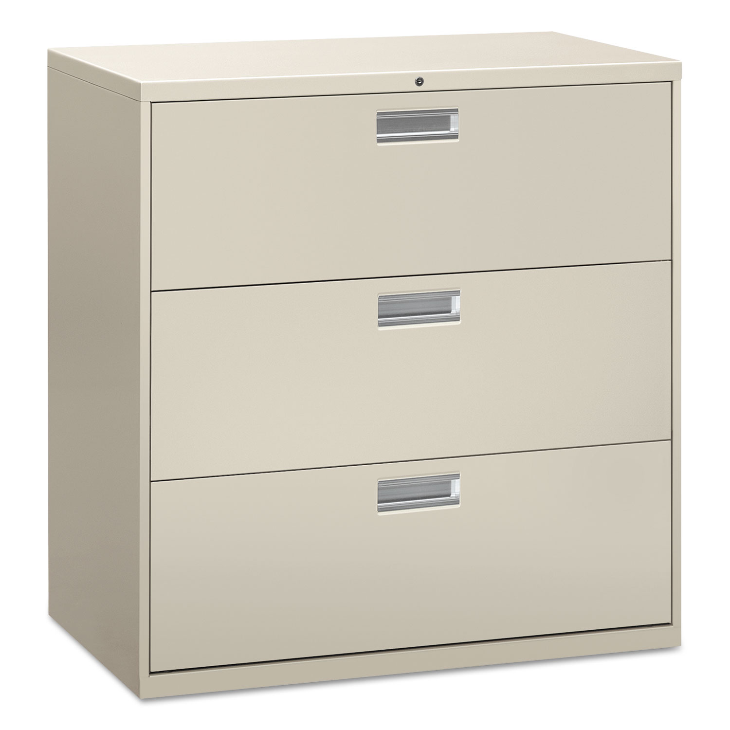 Lateral File, 3 Drawer, 42w x 19.25d x 40.88h, Light Gray