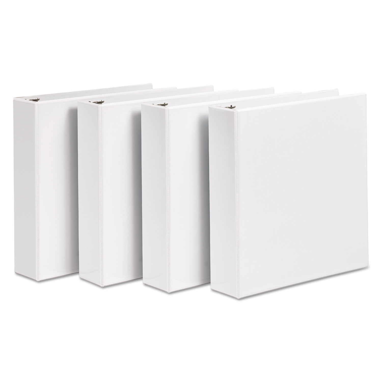 Durable View Binder with DuraHinge and Slant Rings, 2, White, 4/Pack