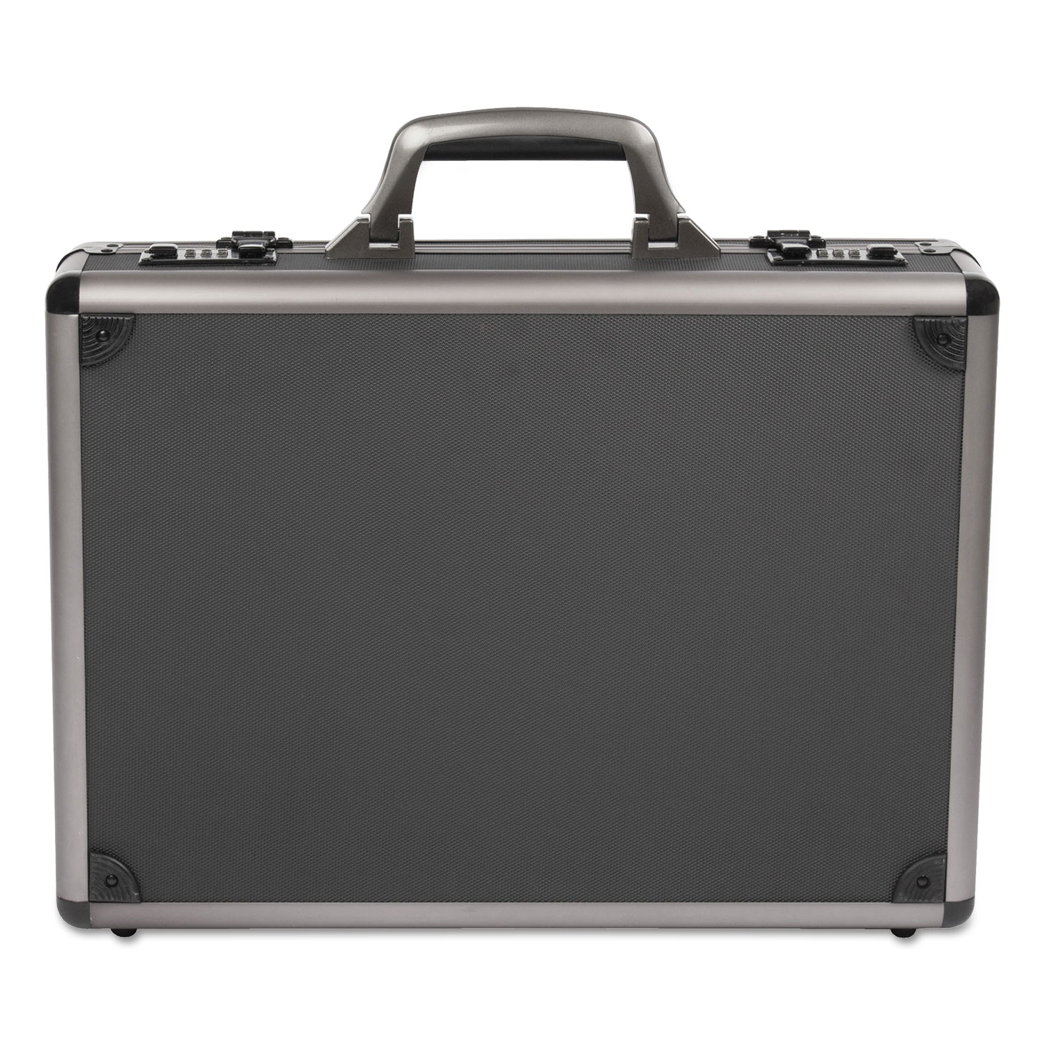 Itala Aluminum Attache Case, 13 x 5 x 18, Black