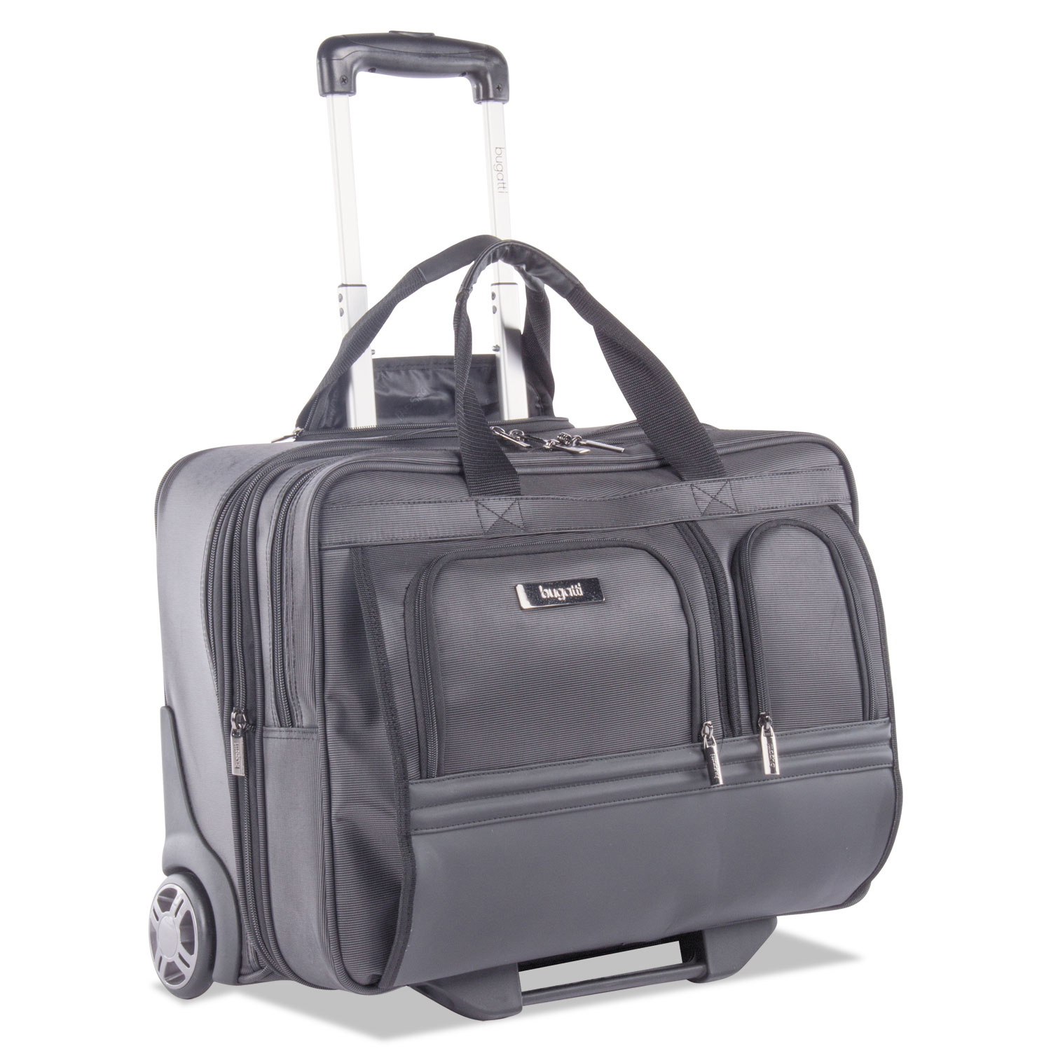 Harry Business Case on Wheels, 8.25 x 8.25 x 13.5, Polyester, Black