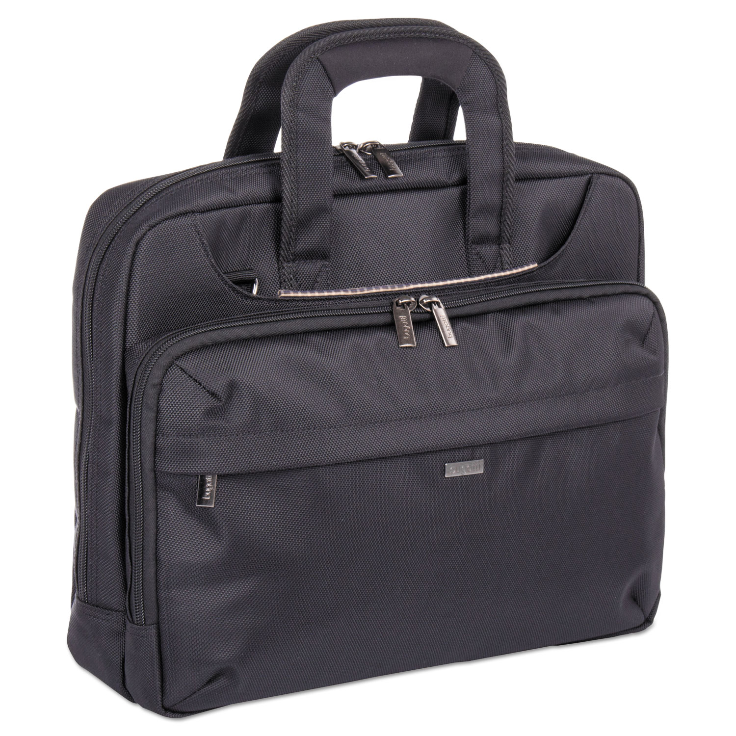 Mitchell Executive Briefcase, 16 x 4 x 12.25, Ballistic Nylon, Black