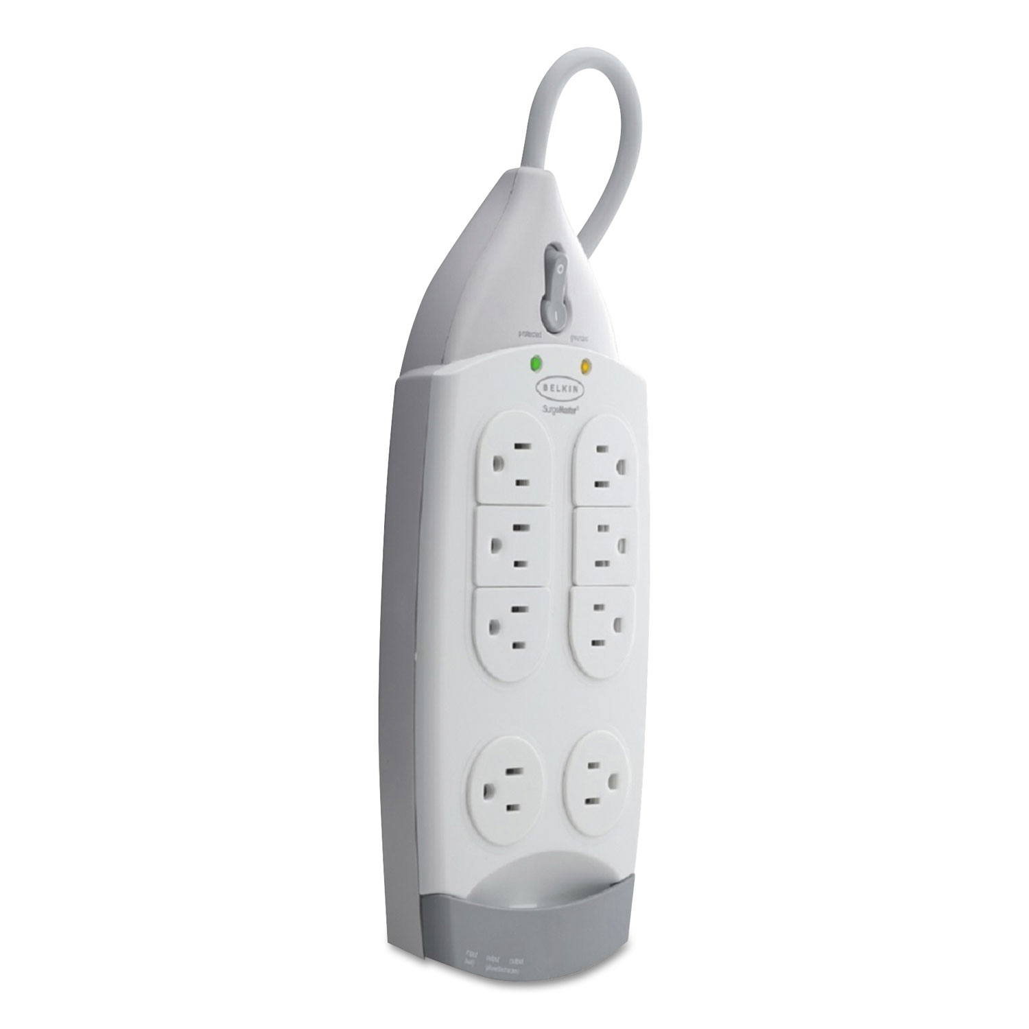  Belkin F9H710-12 SurgeMaster Home Series Surge Protector, 7 Outlets, 12 ft Cord, 1045 J, White (BLKF9H71012) 