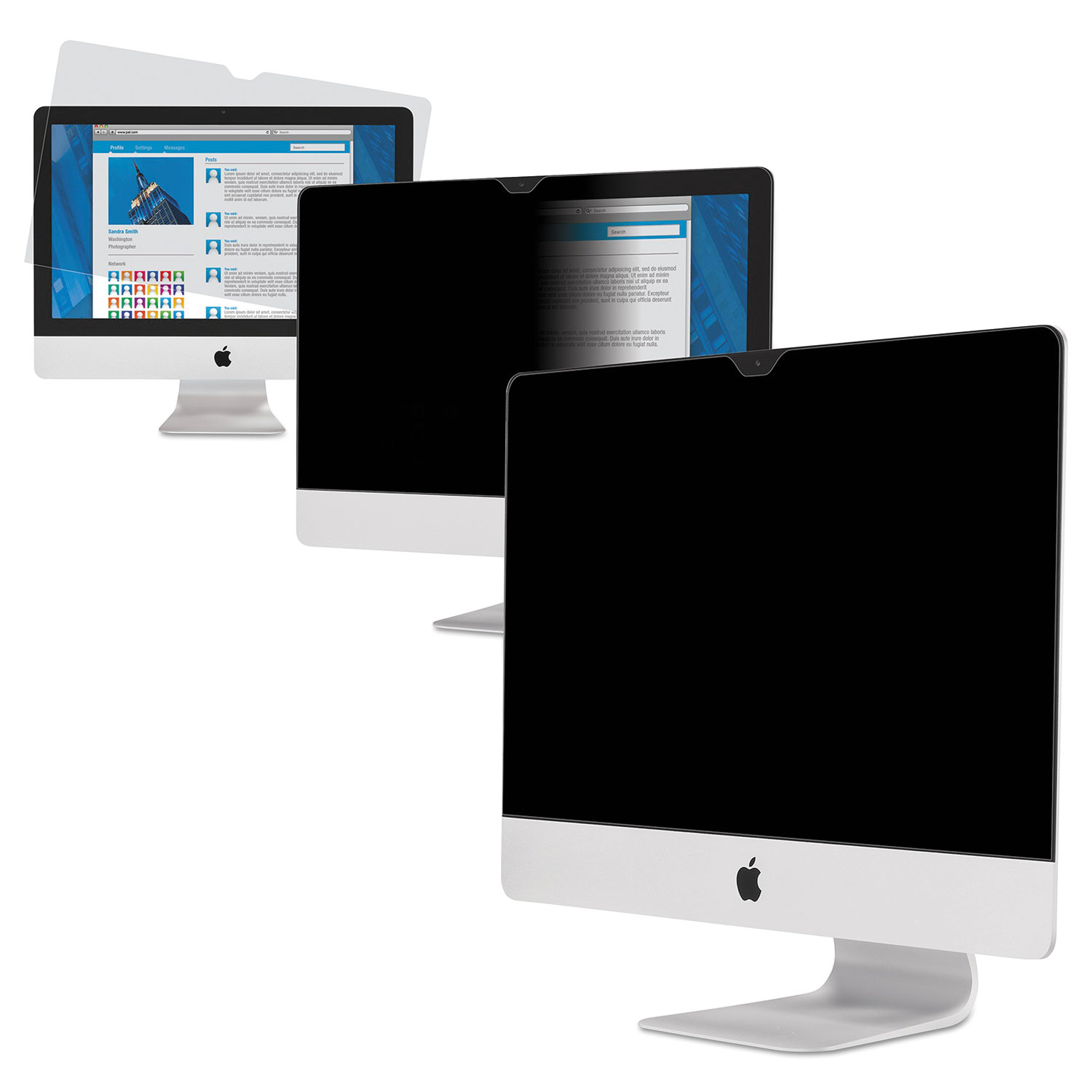 Frameless Notebook/Monitor Privacy Filters for 27 Widescreen iMac, 16:9