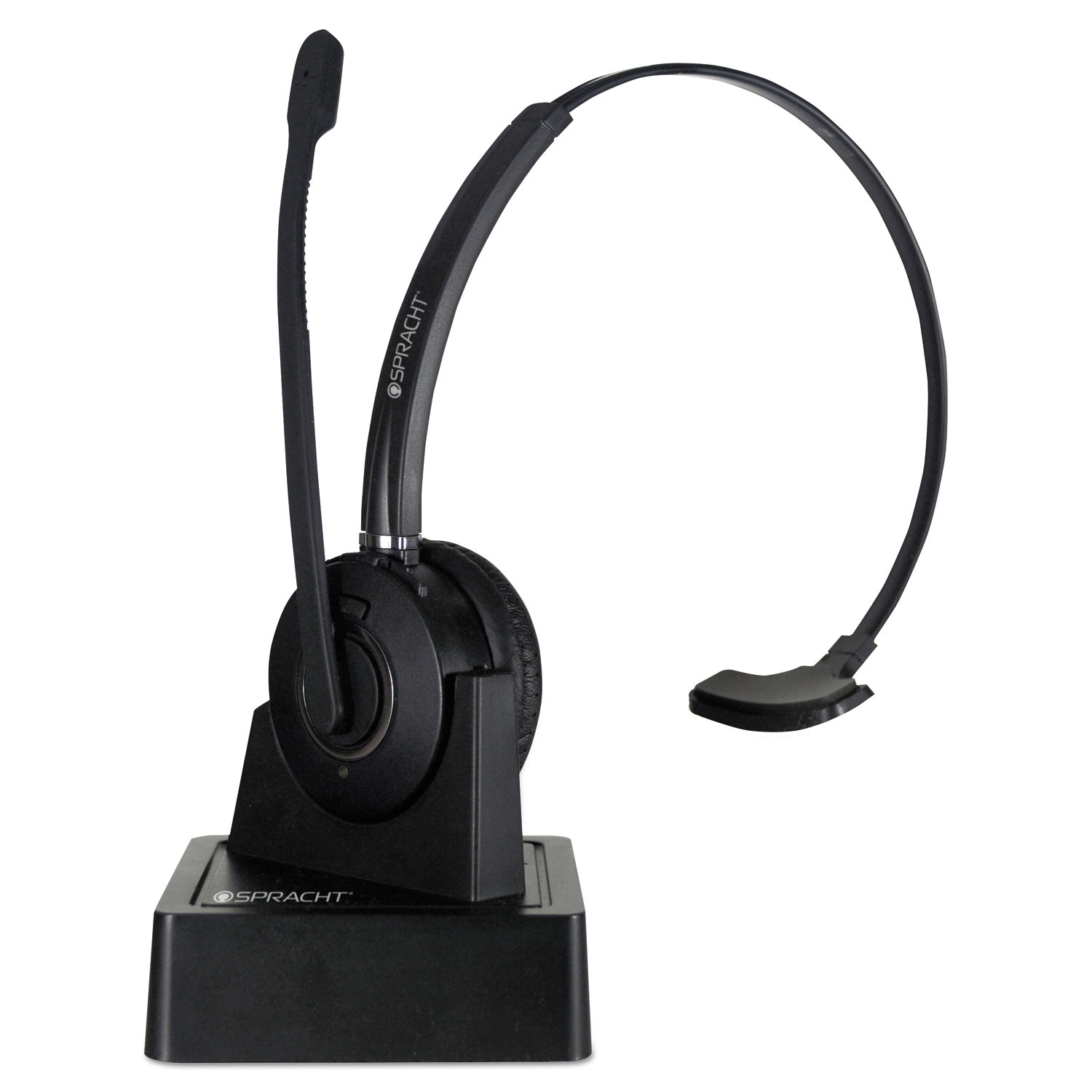  Spracht HS2050 ZuM Maestro Bluetooth Headset, Monaural, Over-the-Head, Black (SPTHS2050) 