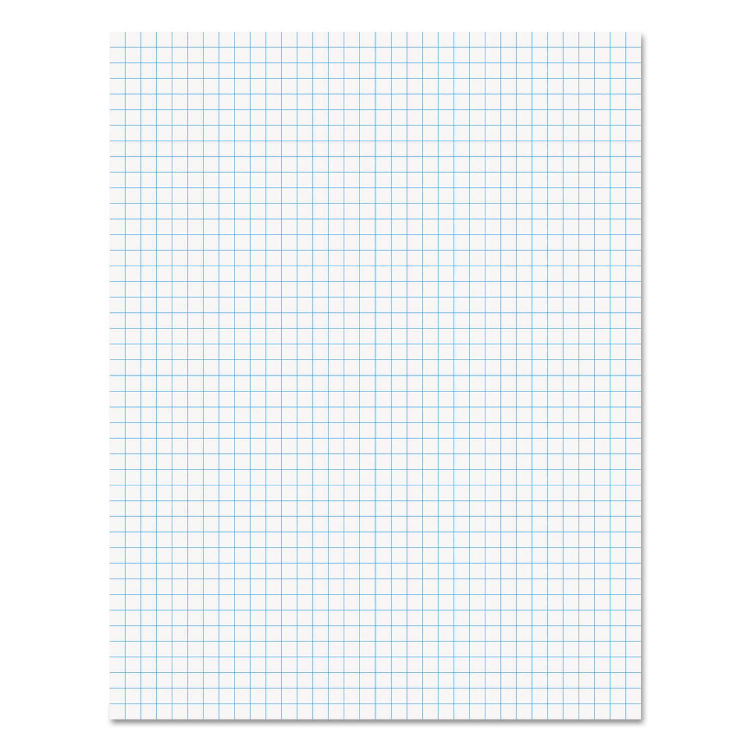 Quadrille-Rule Glue Top Pads, 4 sq/in Quadrille Rule, 8.5 X 11, White, 50 Sheets, Dozen