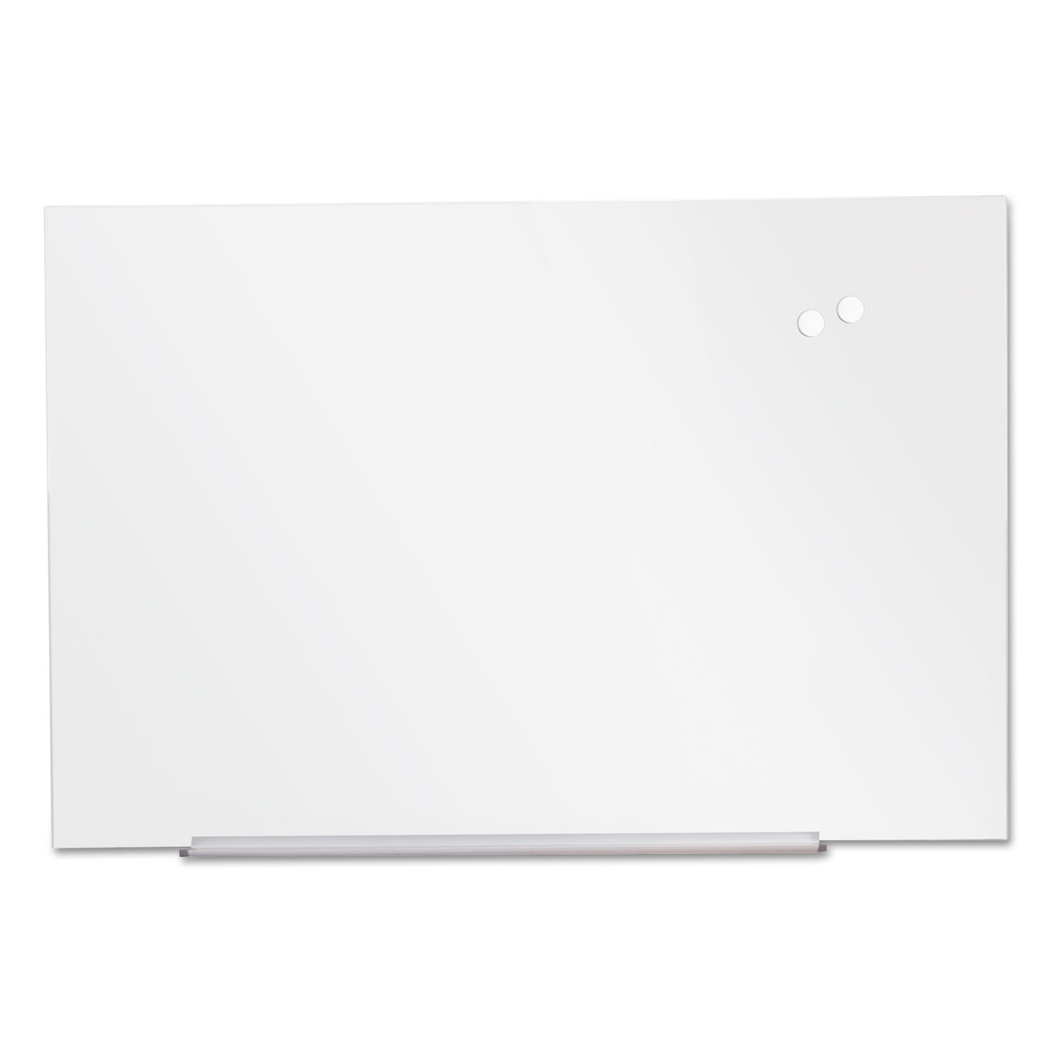  Universal UNV43204 Frameless Magnetic Glass Marker Board, 72 x 48, White (UNV43204) 