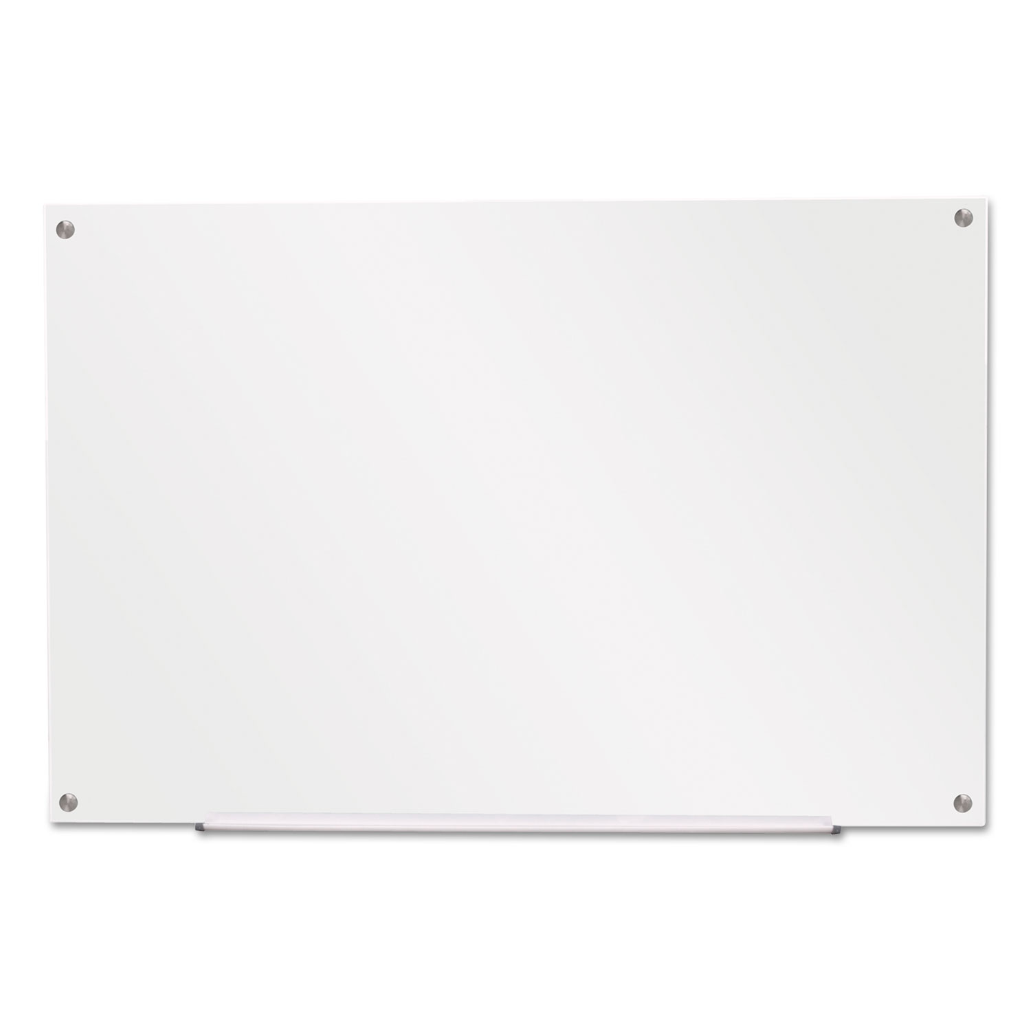  Universal UNV43232 Frameless Glass Marker Board, 36 x 24, White (UNV43232) 