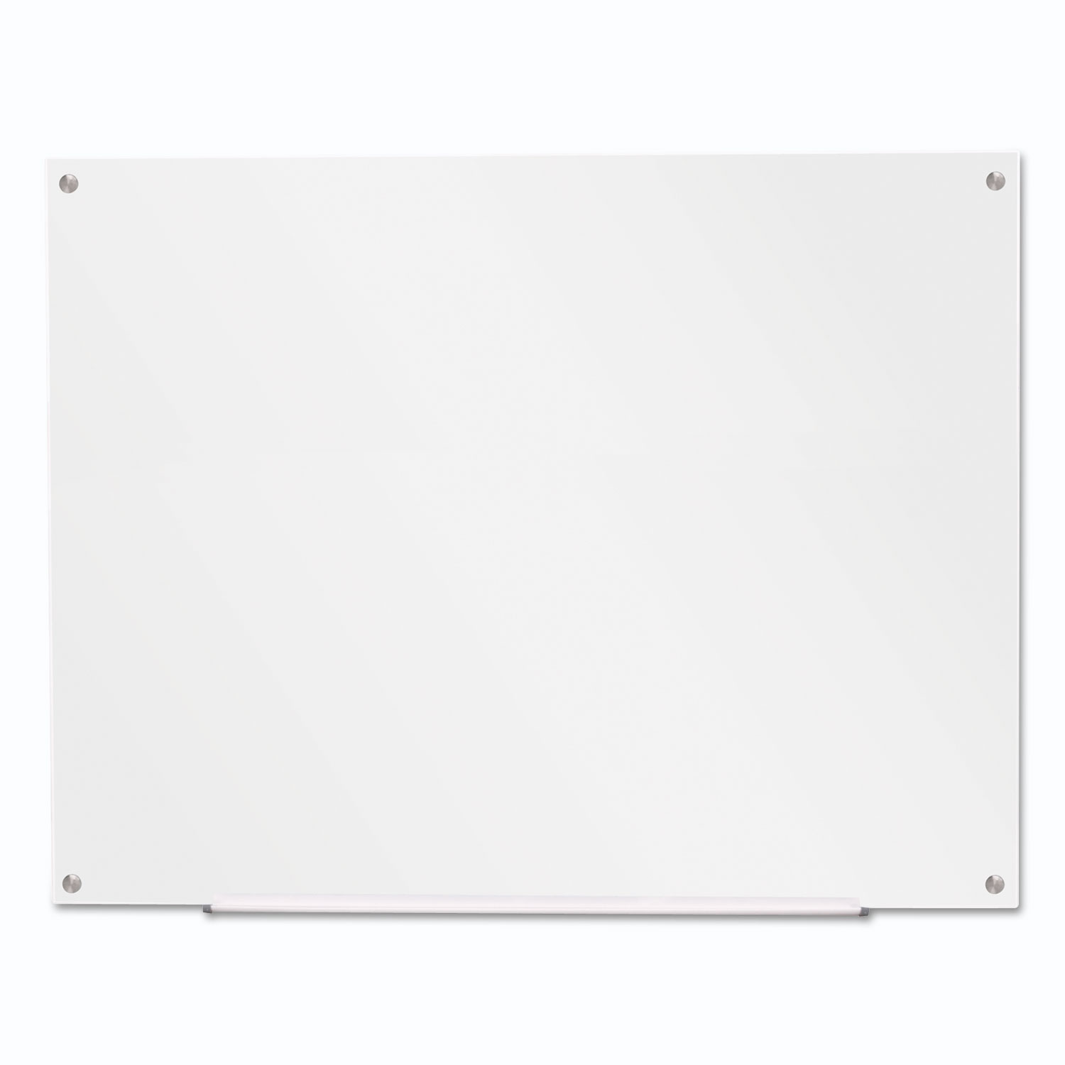  Universal UNV43233 Frameless Glass Marker Board, 48 x 36, White (UNV43233) 