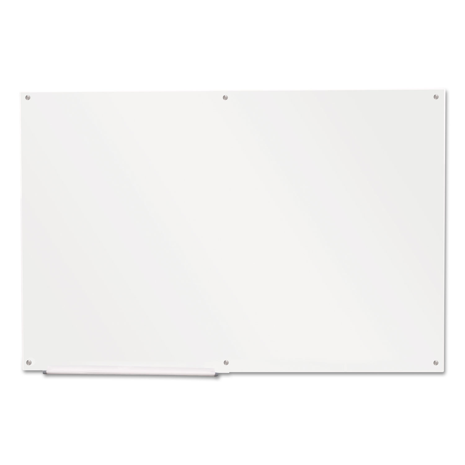 Frameless Glass Marker Board, 72 x 48, White
