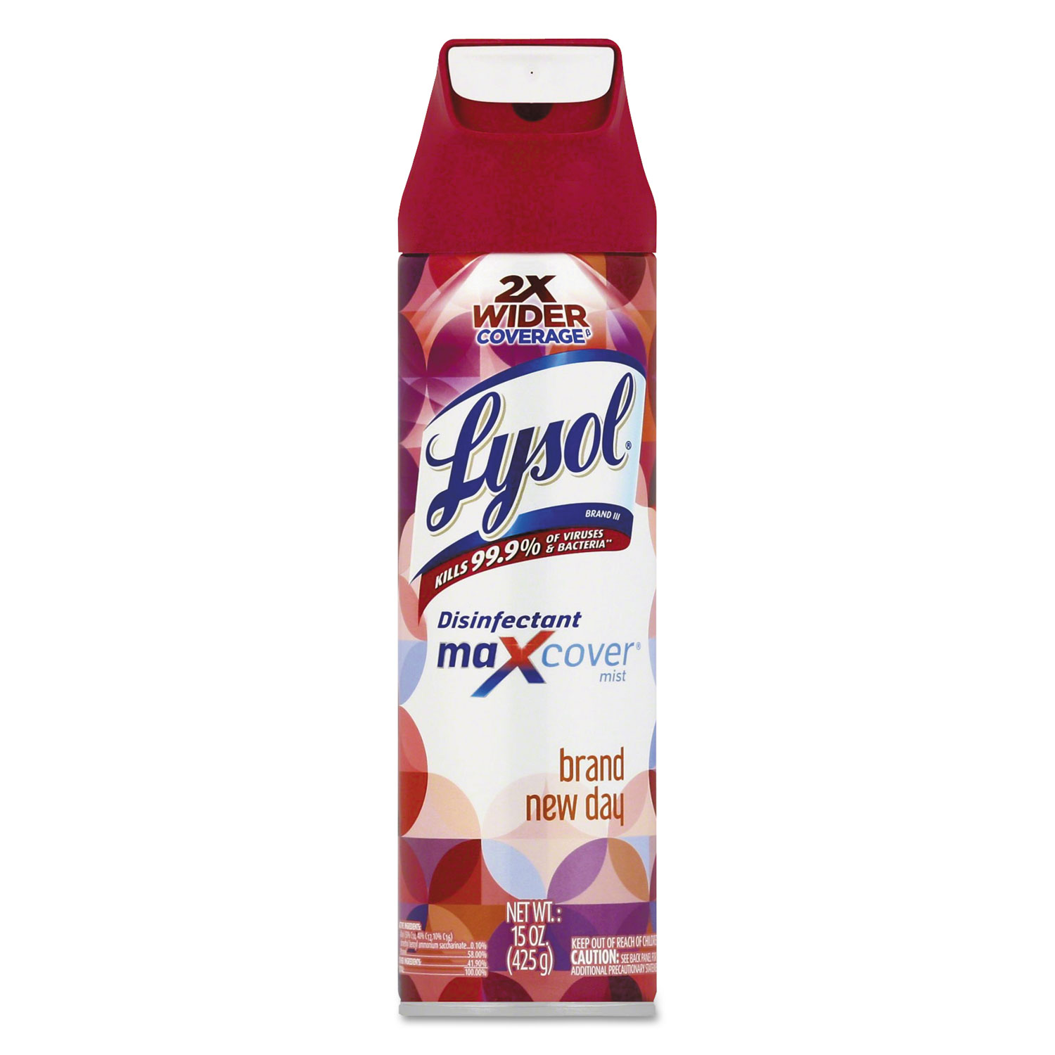  LYSOL Brand 19200-97171 Max Cover Disinfectant Mist, Liquid, Brand New Day, 15 oz, 6/Carton (RAC97171) 