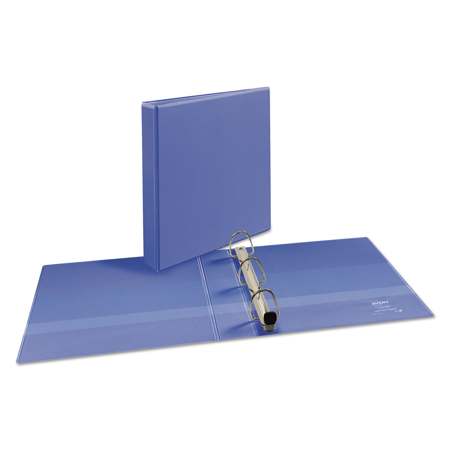 Heavy-Duty View Binder w/Locking 1-Touch EZD Rings, 1 1/2, Periwinkle