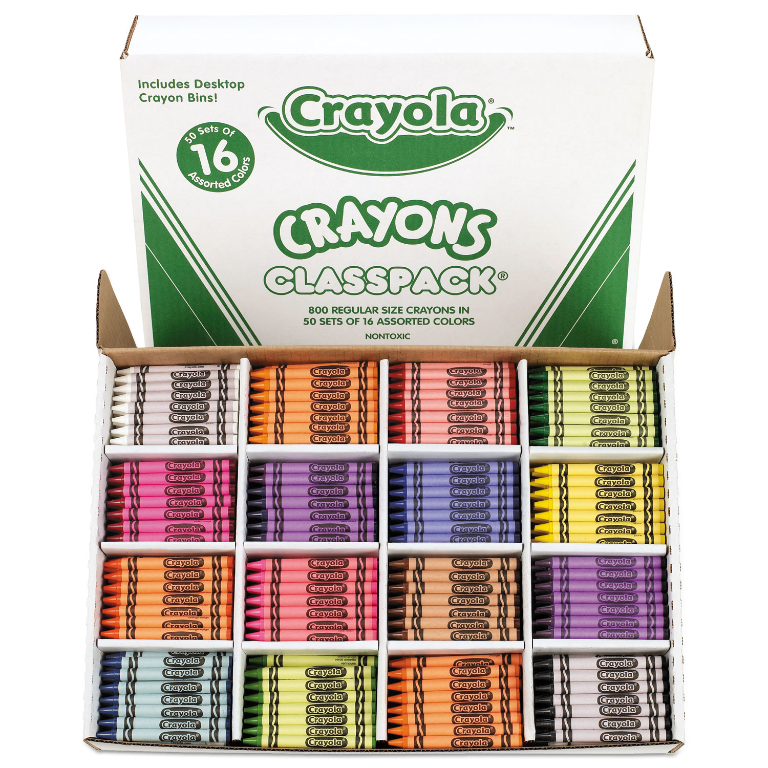 CYO528016 Crayola Classpack Regular Crayons - Zuma