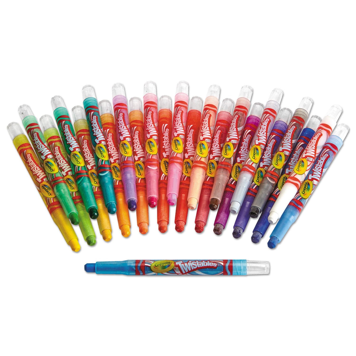  Crayola Twistables Non-Toxic Crayon Set, Assorted  Special Effect Color, Set Of 24 : Learning: Supplies